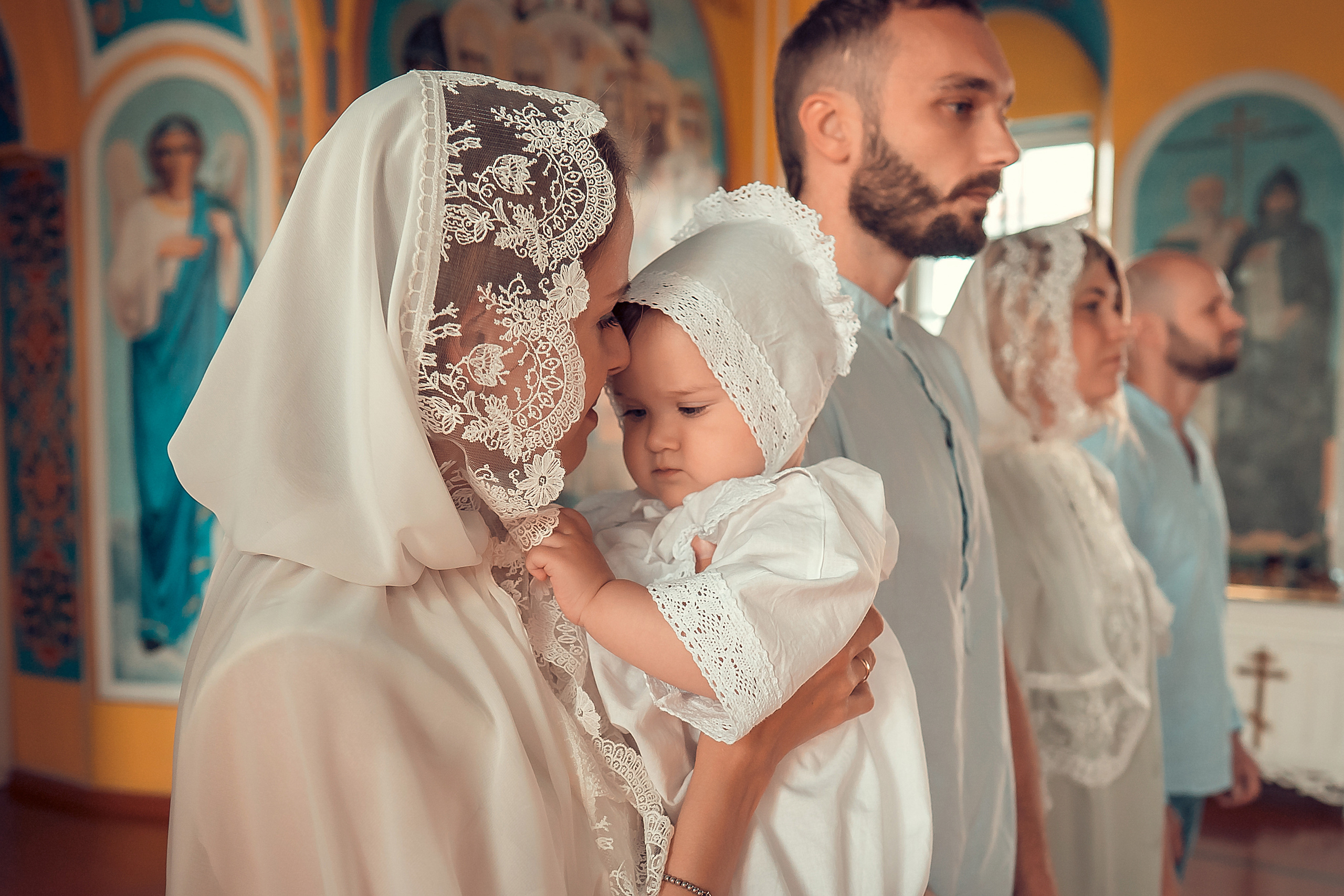 Крещение Кристины, Благовещенский Собор. Фотограф на Крещение и Венчание в Красноярске Рамазанова Юлия