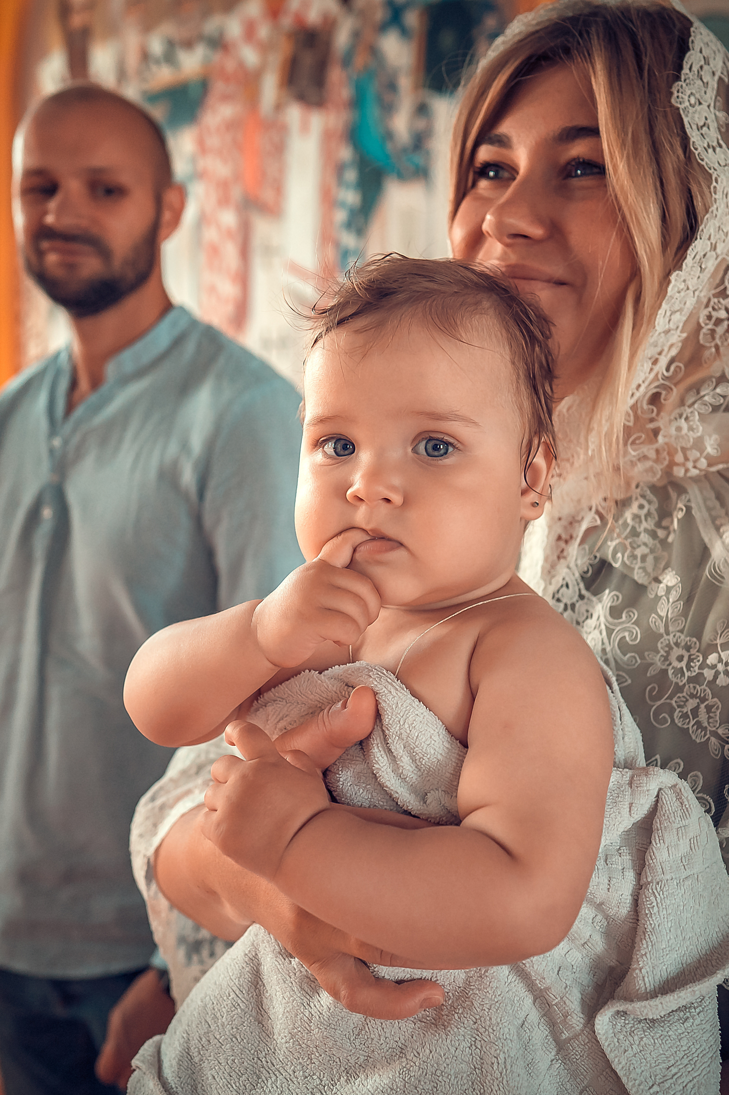 Крещение Кристины, Благовещенский Собор. Фотограф на Крещение и Венчание в Красноярске Рамазанова Юлия