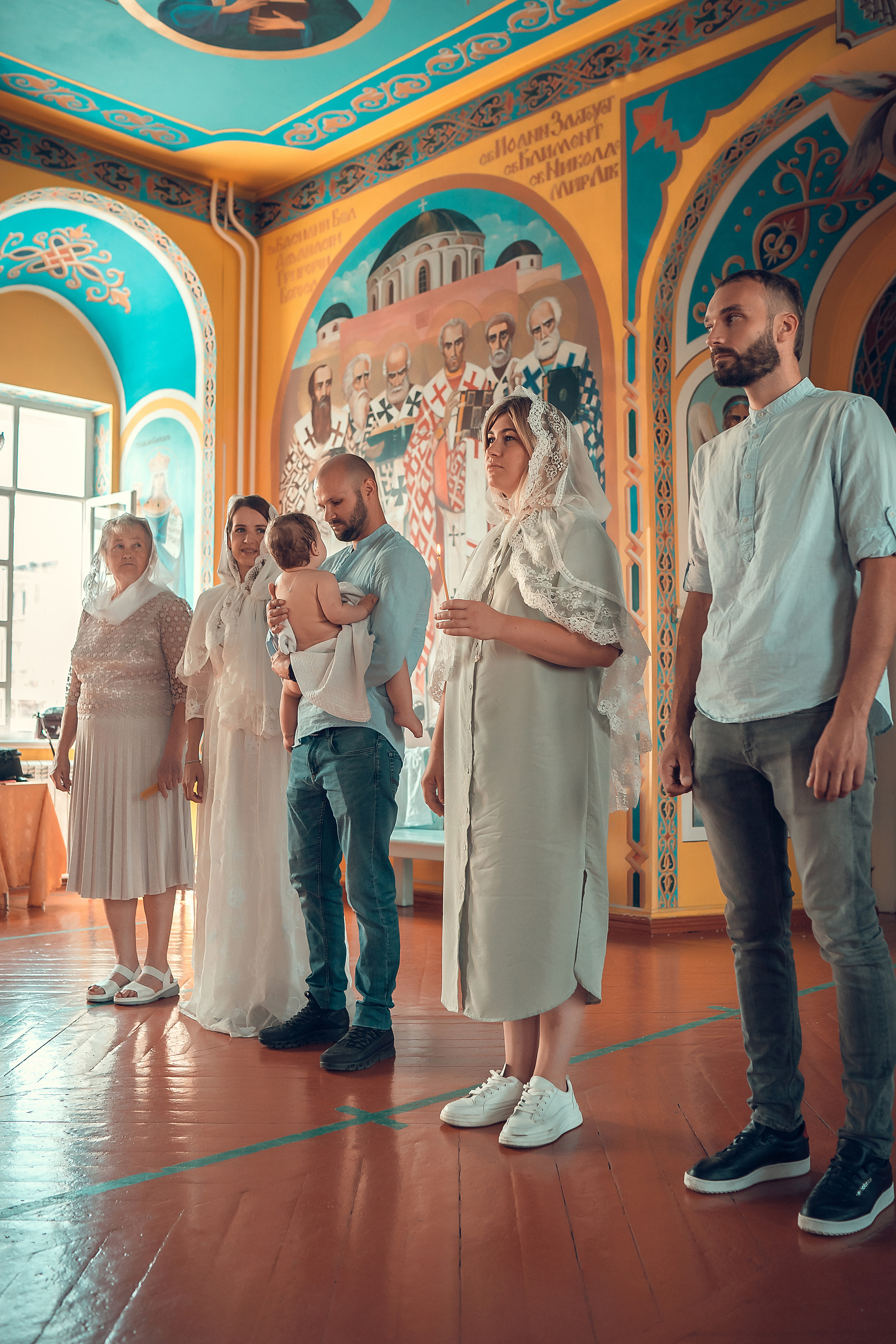 Крещение Кристины, Благовещенский Собор. Фотограф на Крещение и Венчание в Красноярске Рамазанова Юлия