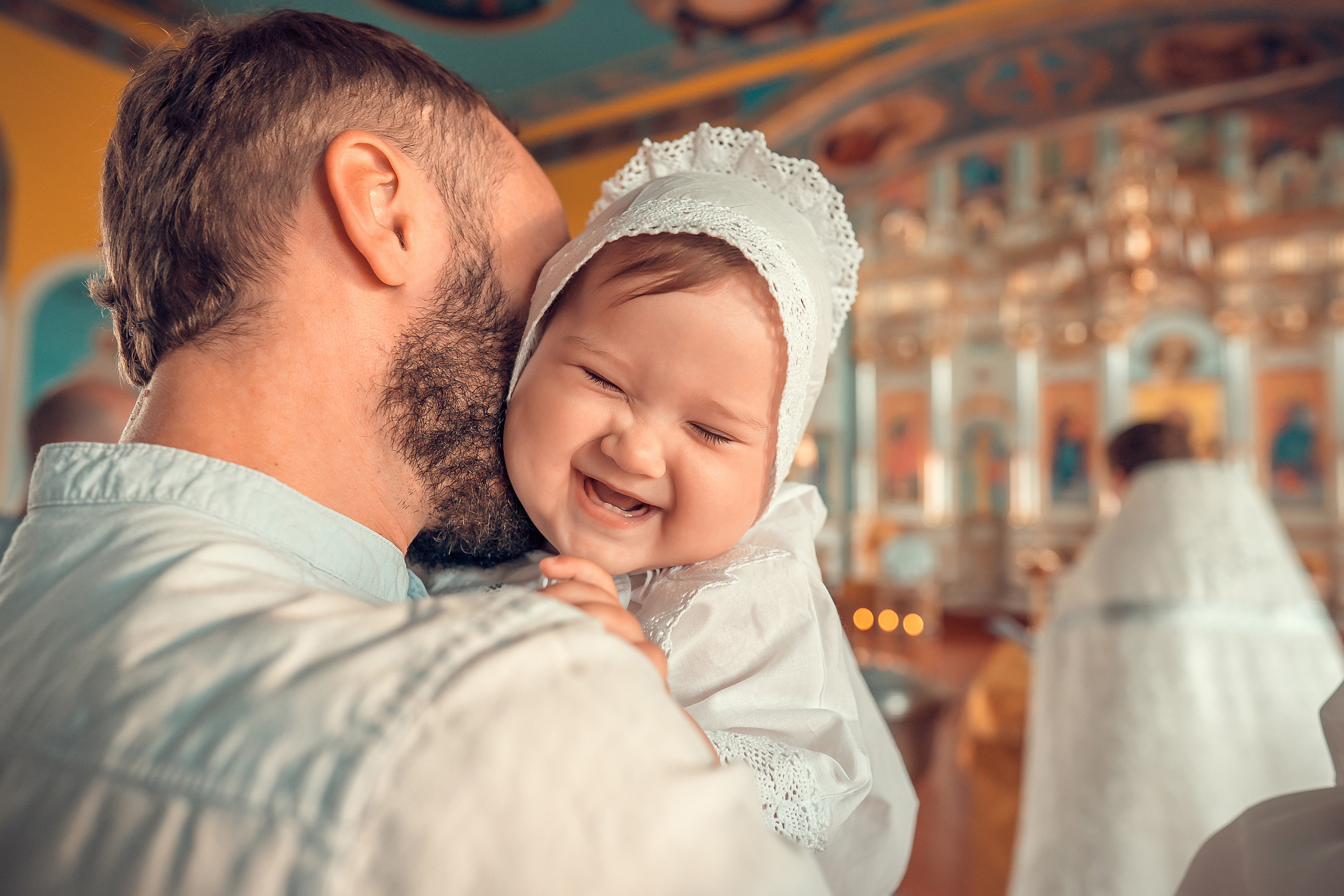 Крещение Кристины, Благовещенский Собор. Фотограф на Крещение и Венчание в Красноярске Рамазанова Юлия