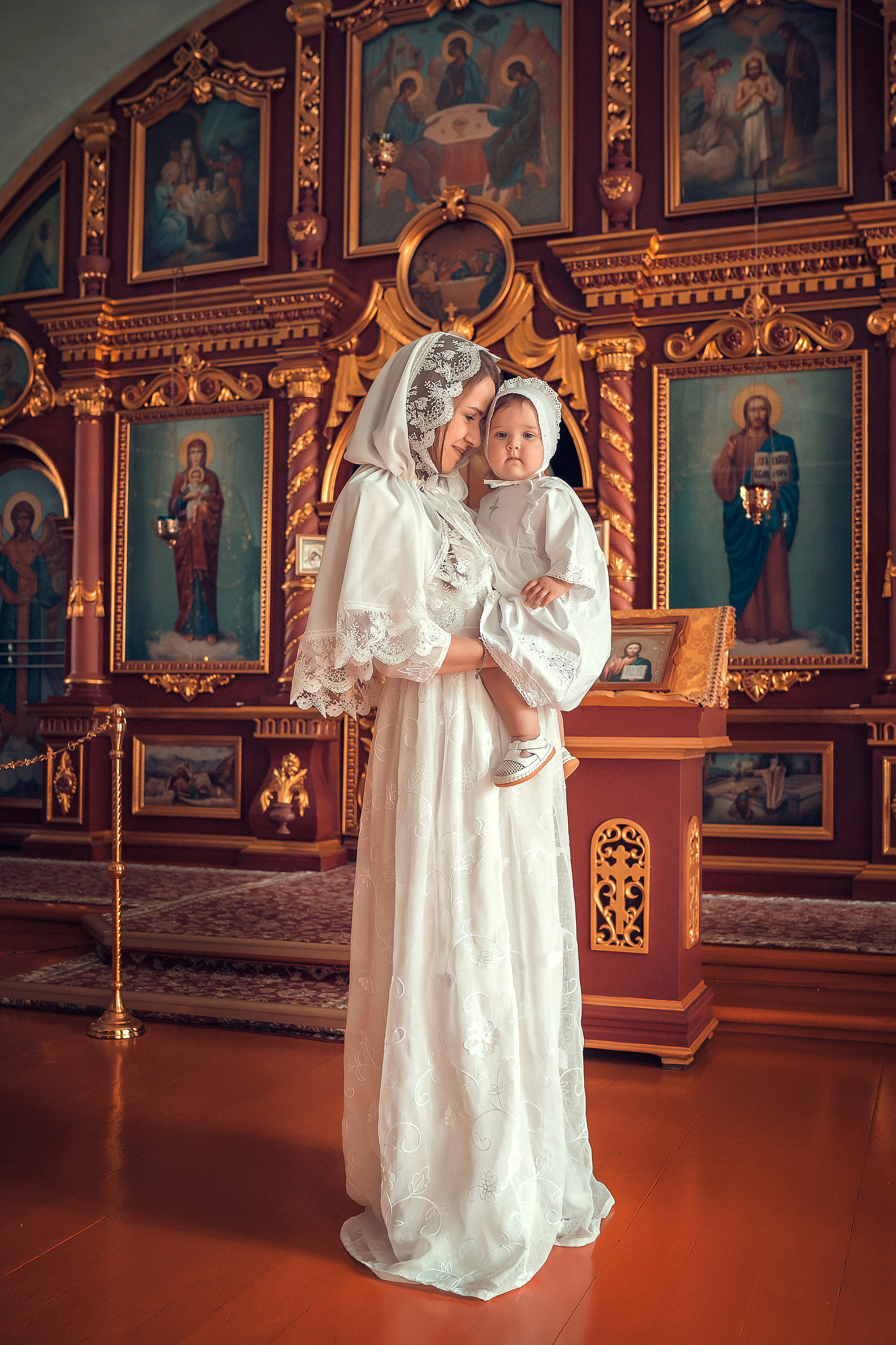 Крещение Кристины, Благовещенский Собор. Фотограф на Крещение и Венчание в Красноярске Рамазанова Юлия