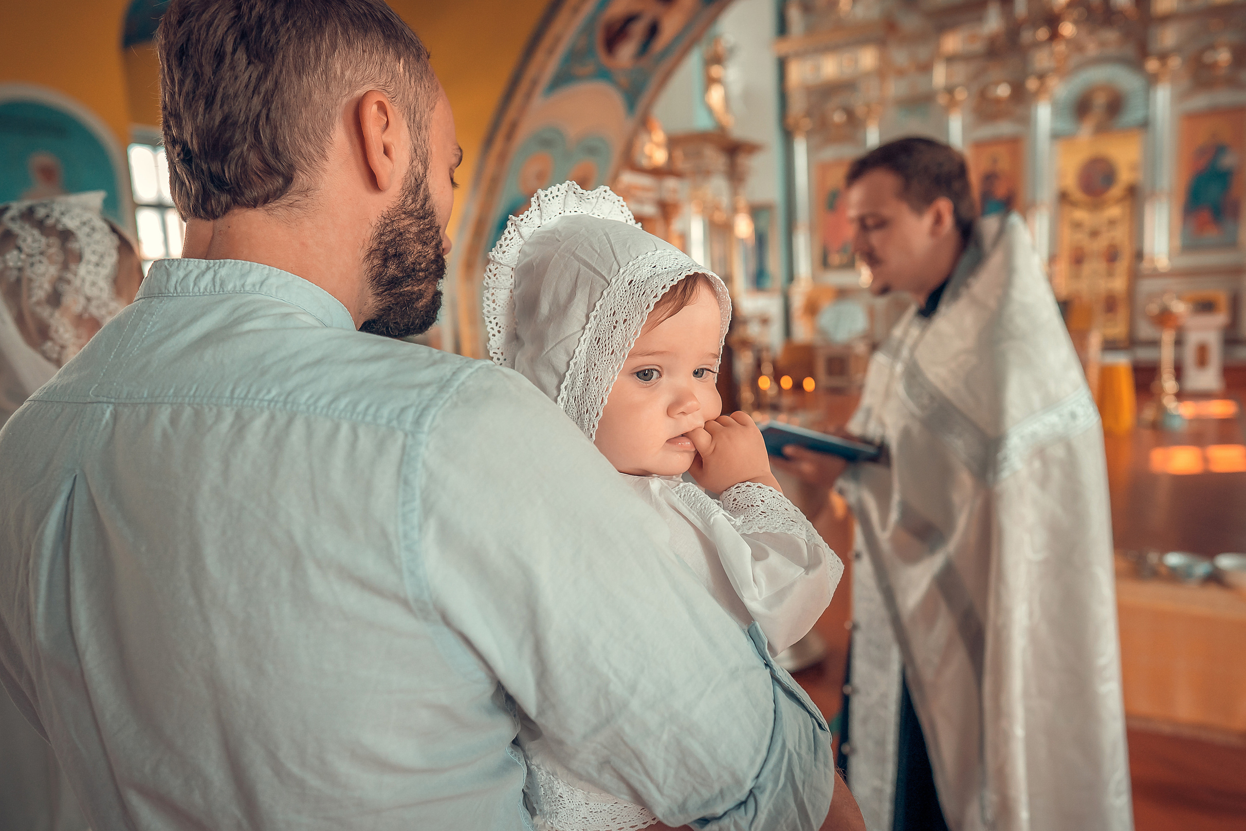 Крещение Кристины, Благовещенский Собор. Фотограф на Крещение и Венчание в Красноярске Рамазанова Юлия