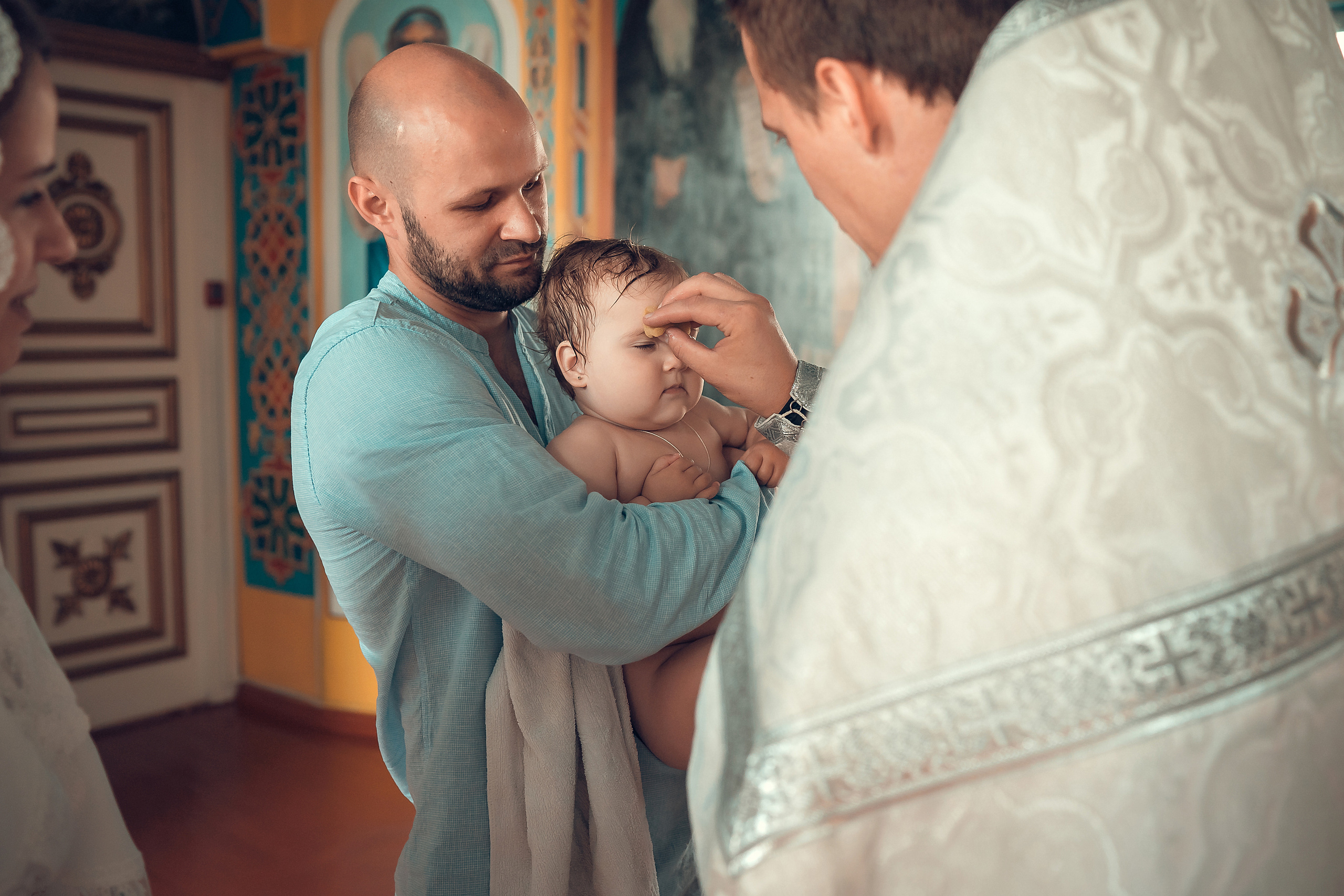 Крещение Кристины, Благовещенский Собор. Фотограф на Крещение и Венчание в Красноярске Рамазанова Юлия