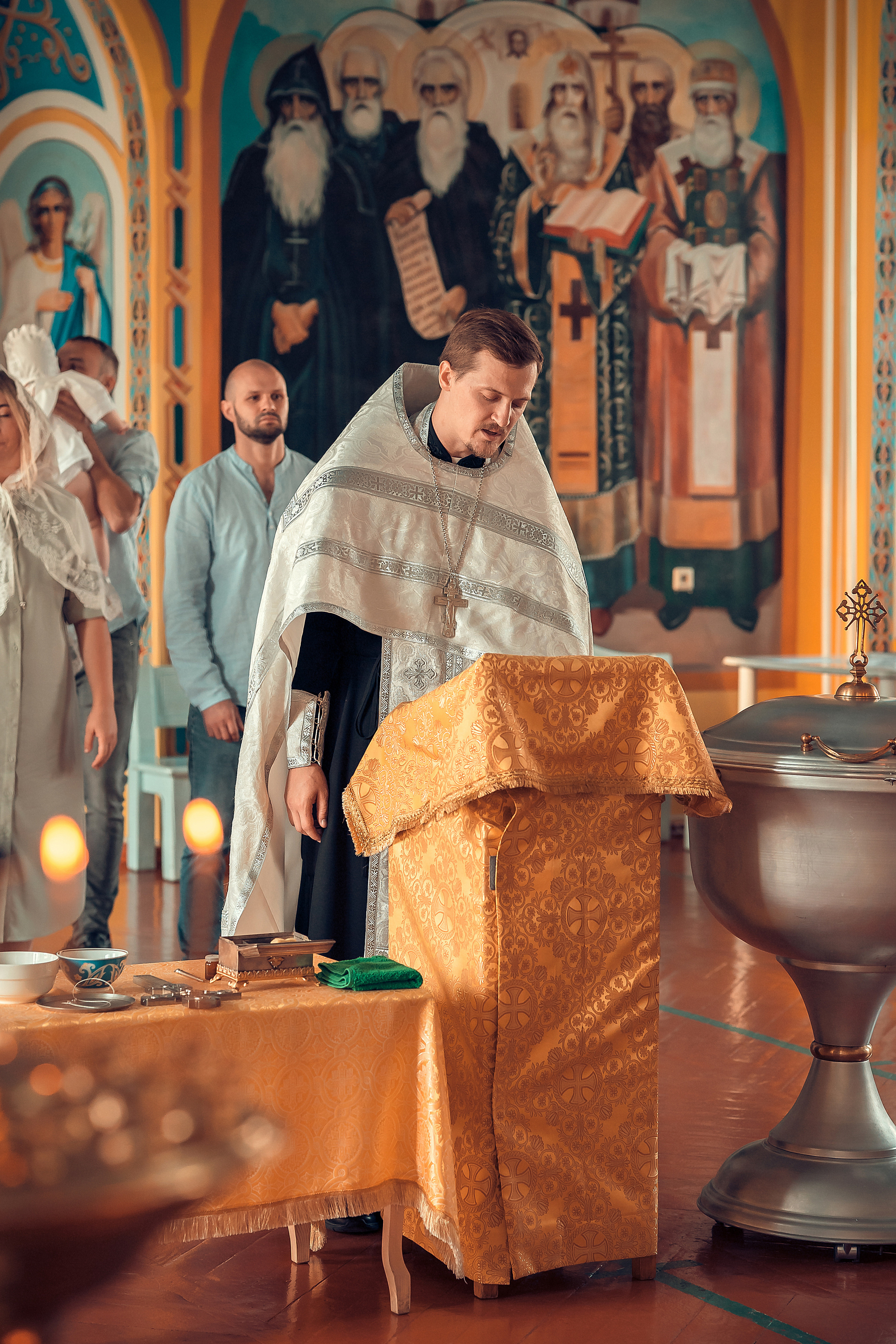 Крещение Кристины, Благовещенский Собор. Фотограф на Крещение и Венчание в Красноярске Рамазанова Юлия