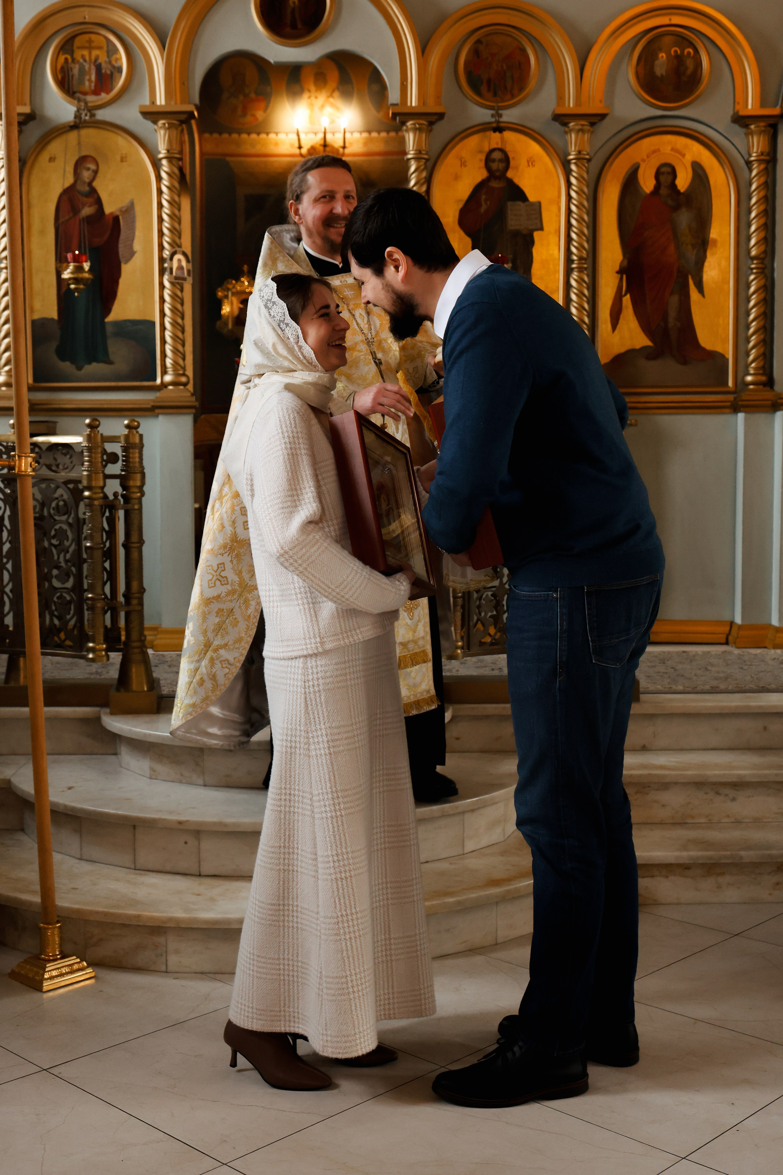 Венчание в Церкви Успения Пресвятой Богородицы в Химках. Фотограф Анастасия Залевская