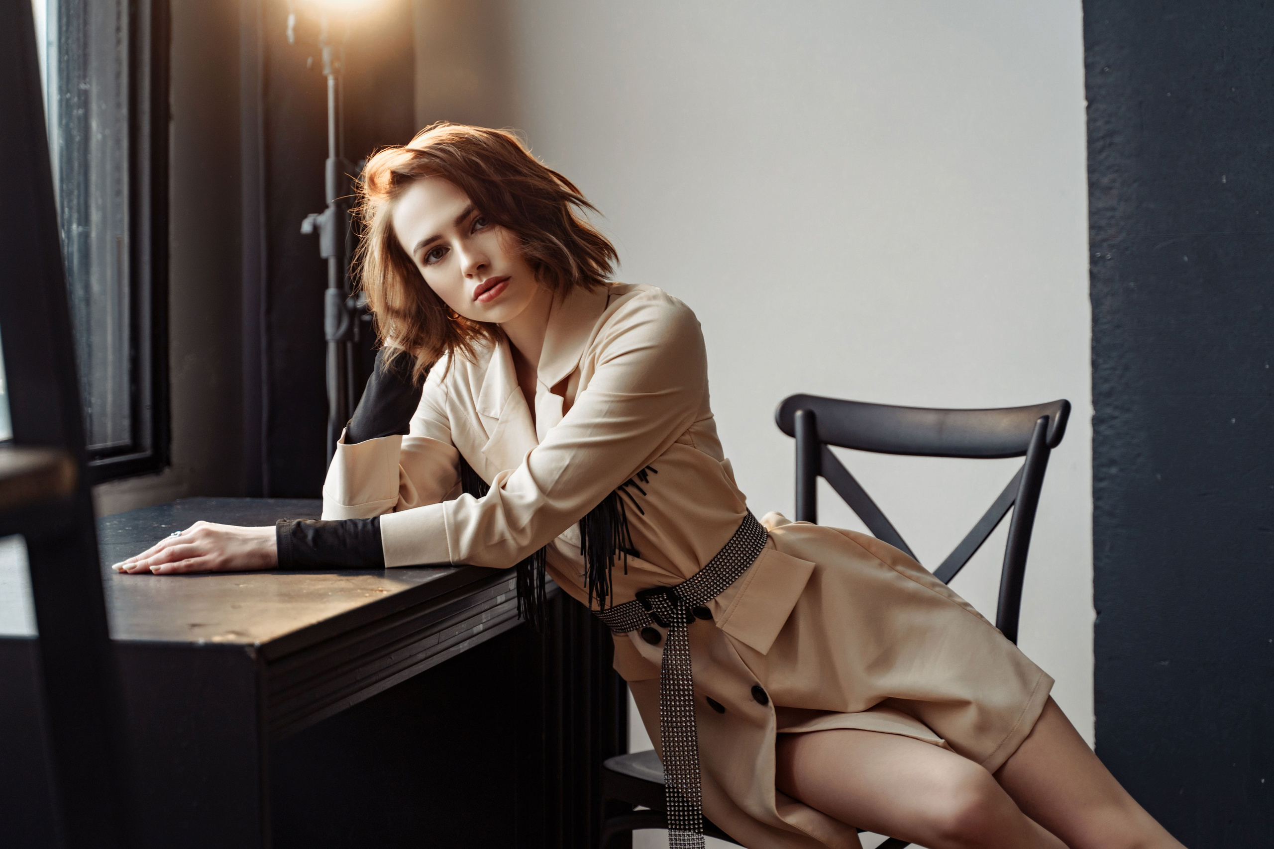 Съемка с Яной Енжаевой в студии. Свадебный и портретный фотограф Клипа Максим