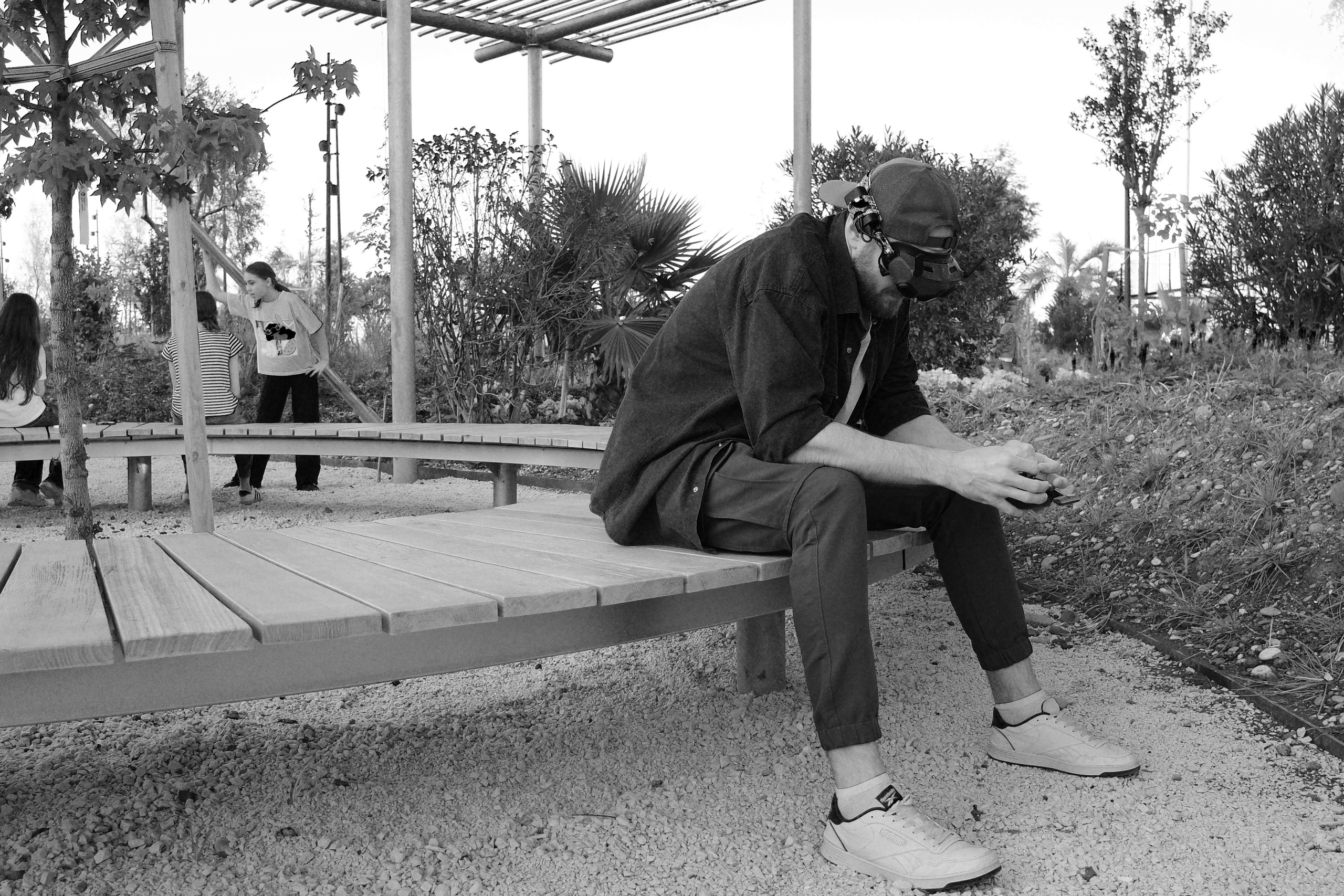 Вид сверху на город