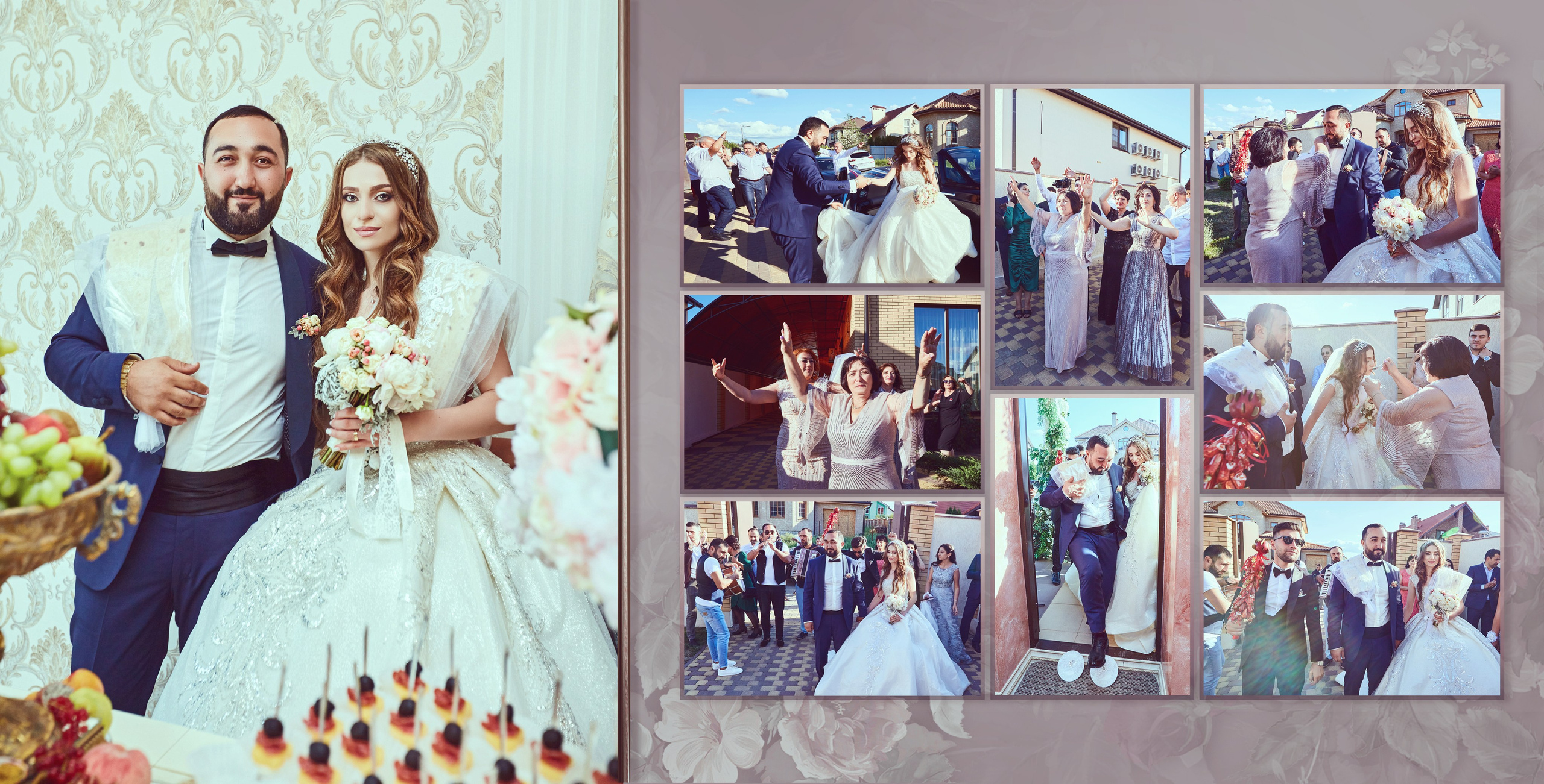 Свадебная фотокнига. Фотограф Кирсанова Наталия. Фотохудожник Наталия Кирсанова