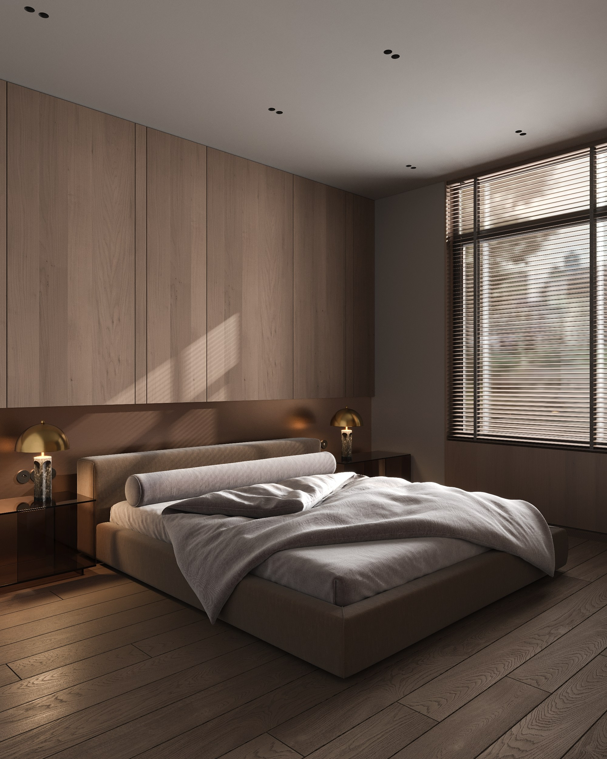 Bronze Glow & Walnut Textures. 3D Визуализация