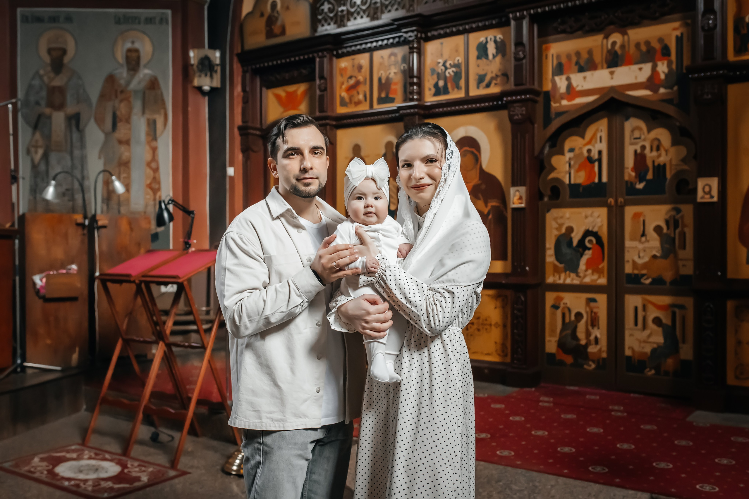 Крещение Артемия в Храме Николая Чудотворца в Ангелово. Фотограф на крещение и венчание Москва  Надежда Баланина