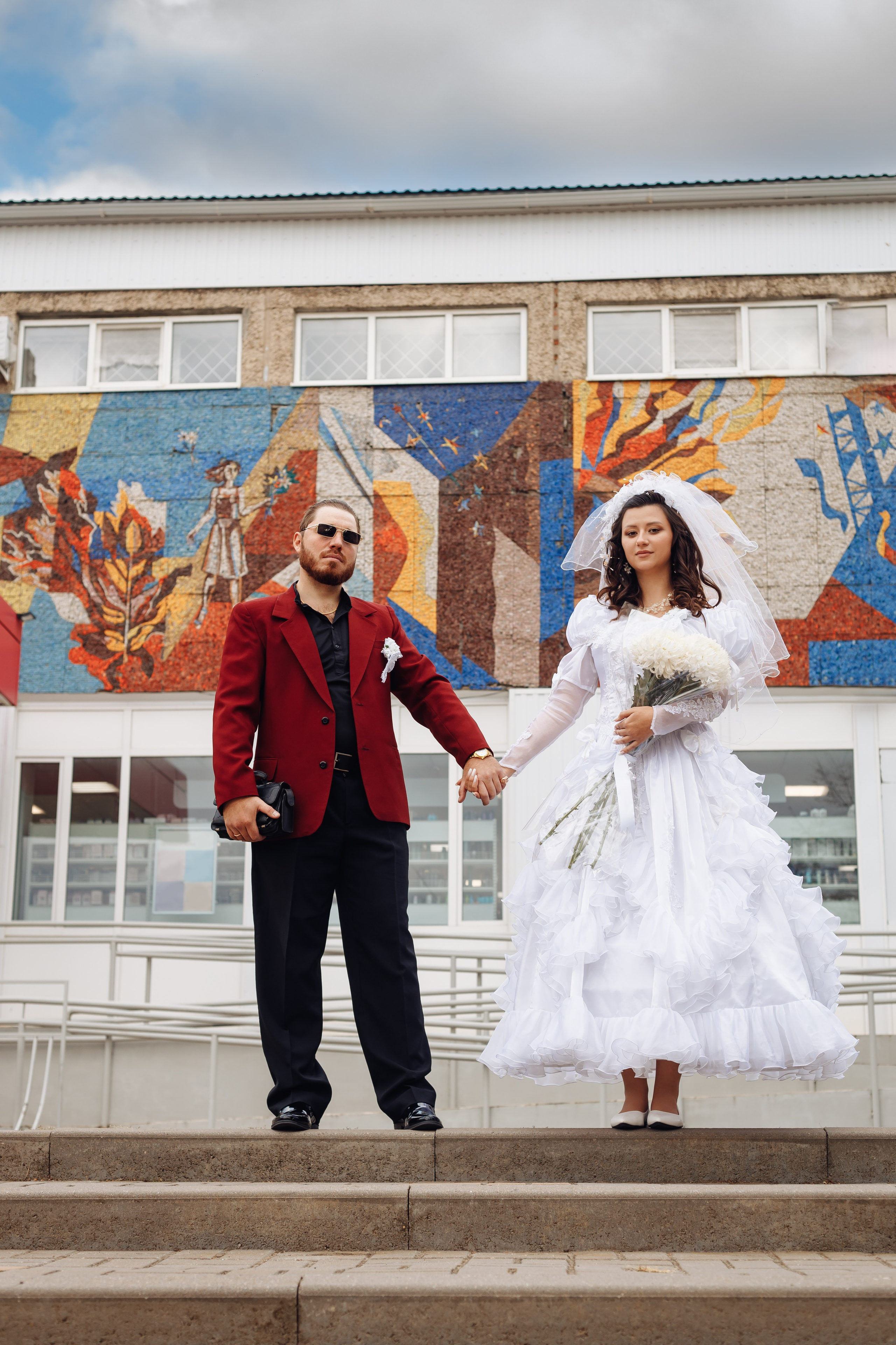 Свадебная фотосессия в стиле 90-х. Свадебный и семейный фотограф в Краснодарском крае Мария Данилкина