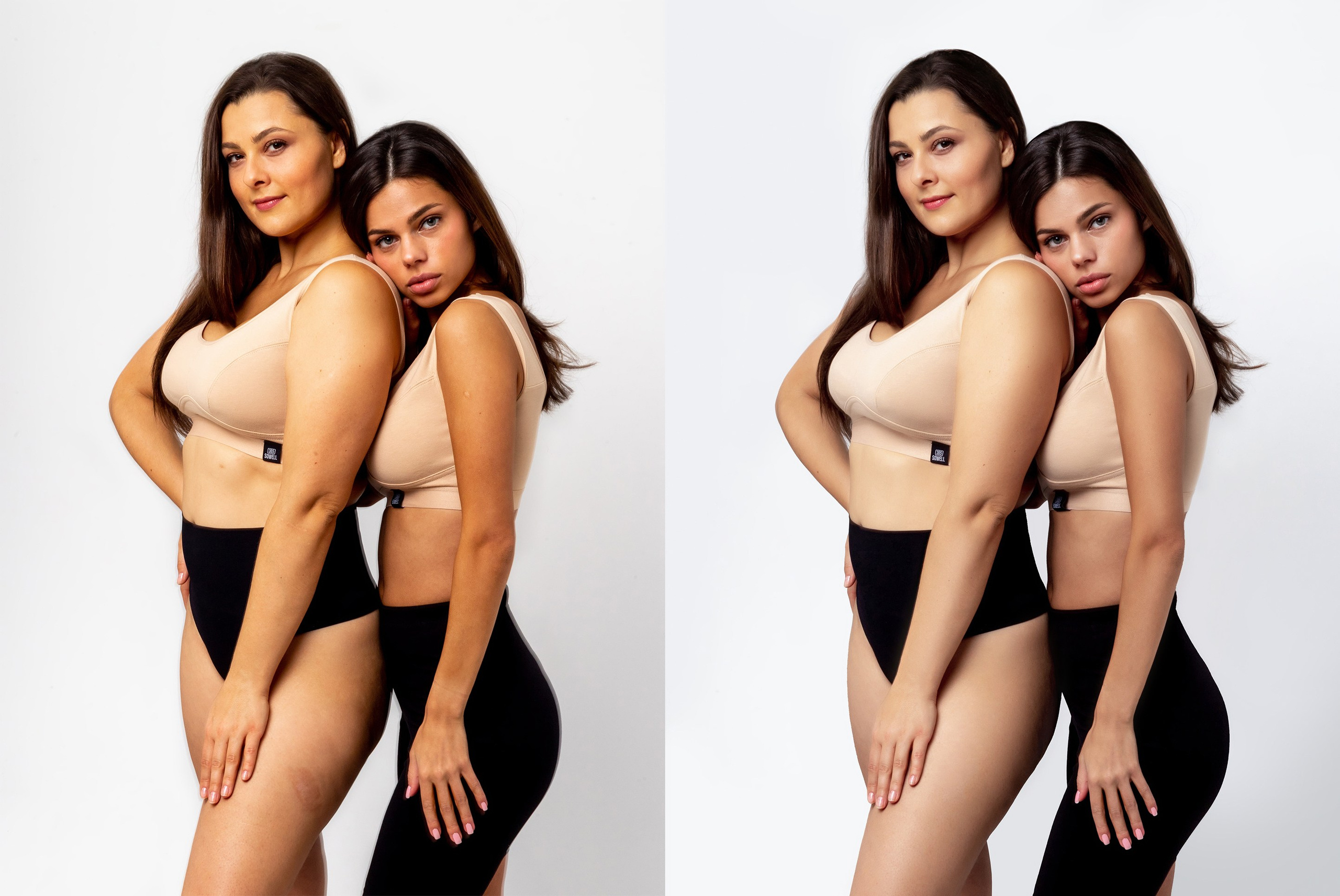 Деликатная обработка портретов для рекламы нижнего белья | Студия SVITHART