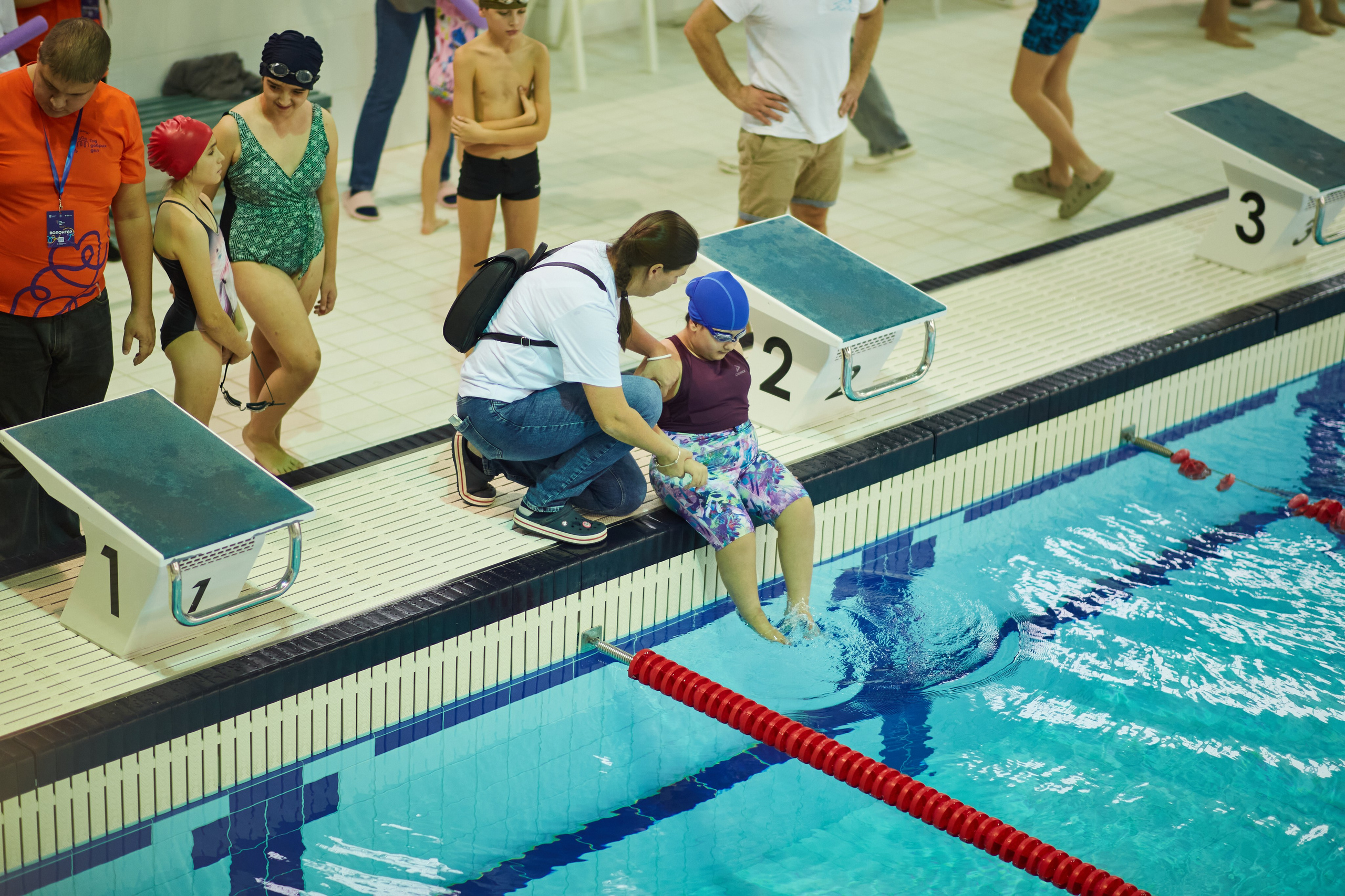 Особенный заплыв, Аксай, дворец спорта. Фотограф Зиновьев Михаил. Фотограф Зиновьев Михаил