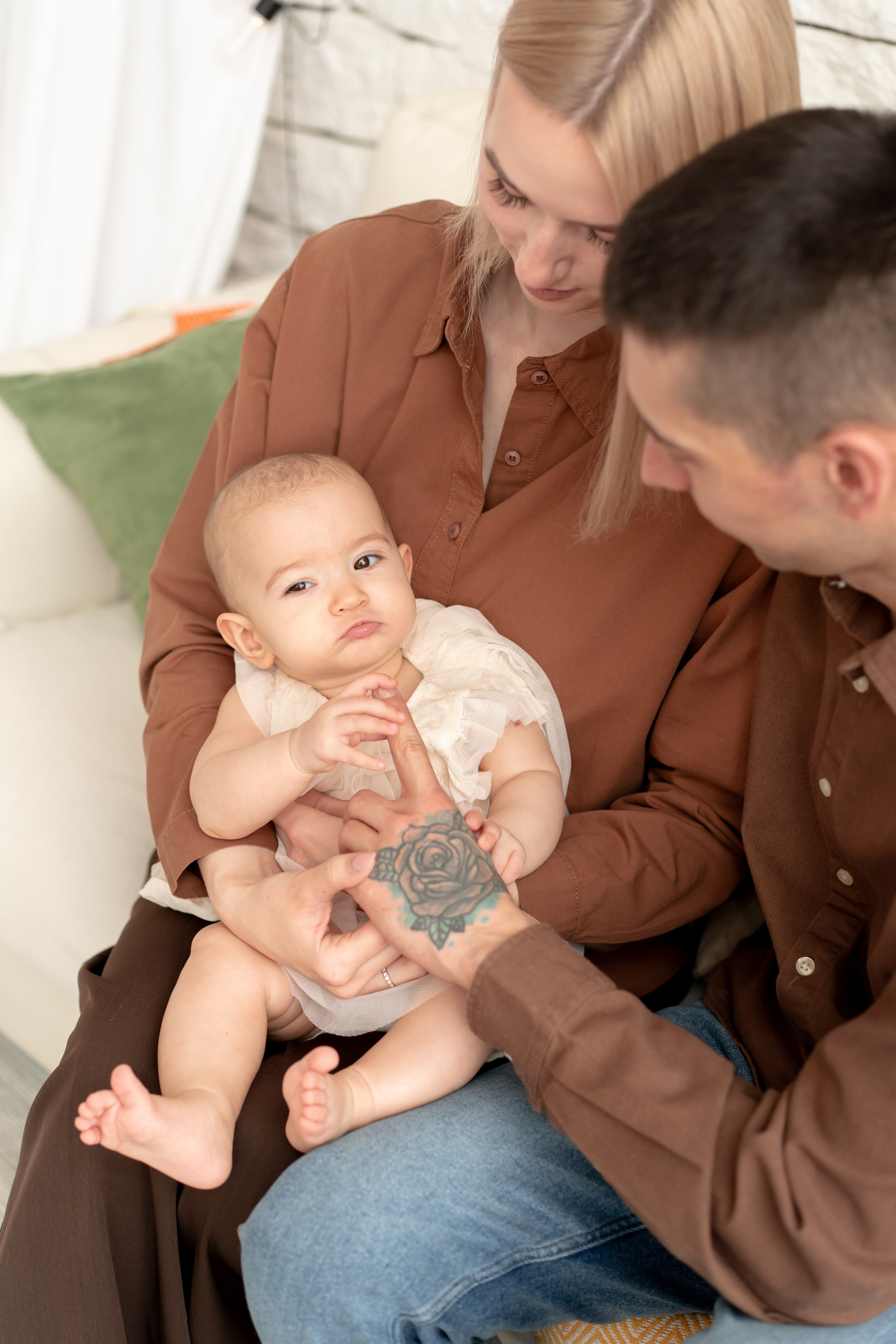 Машенька с мамой и папой!. Детская, семейная фотостудия в Санкт-Петербурге ТЕПЛО