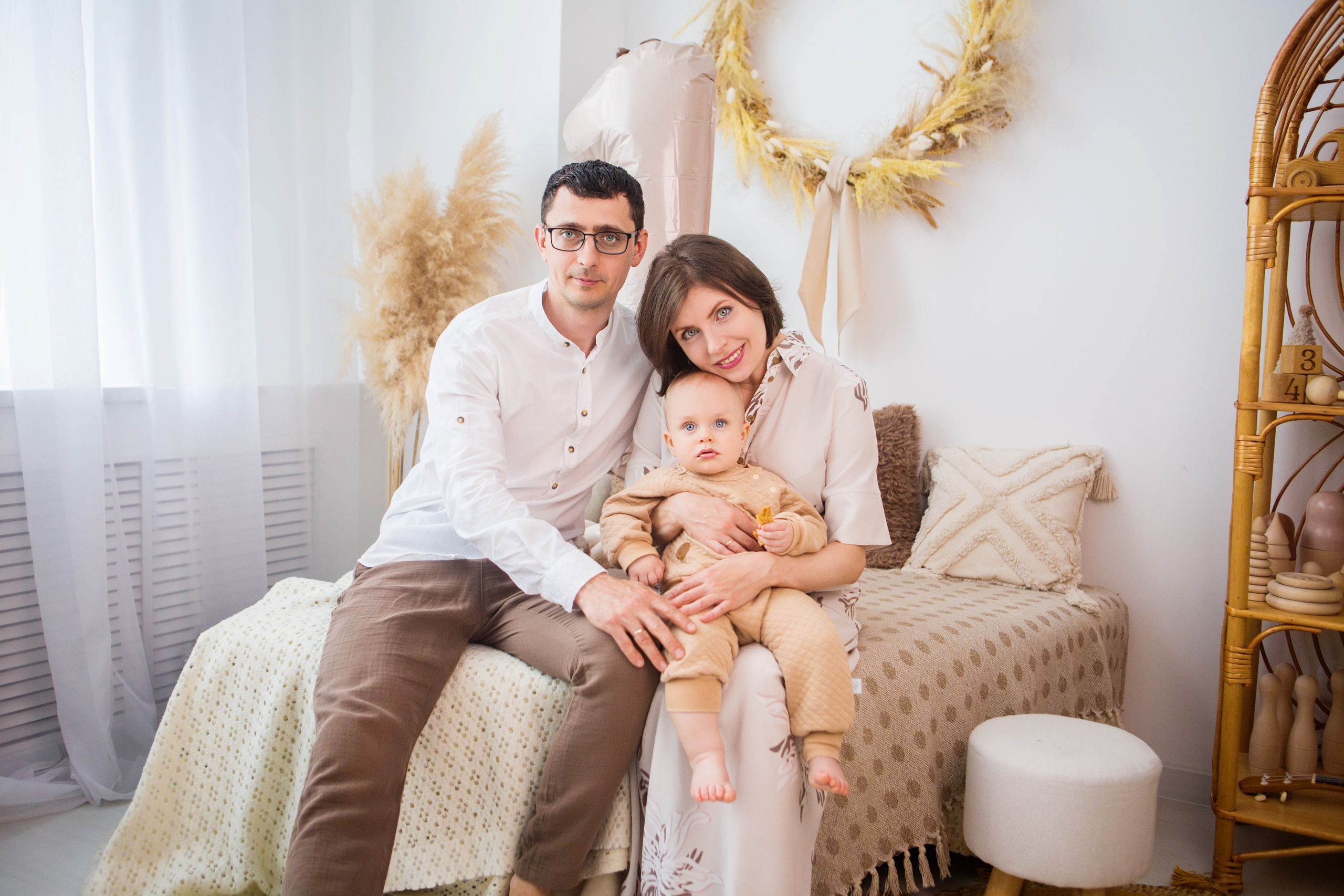 Тёма, 1 год. Фотостудия «Пшеница». Свадебный семейный и детский фотограф в Краснодаре Карина Федоровская