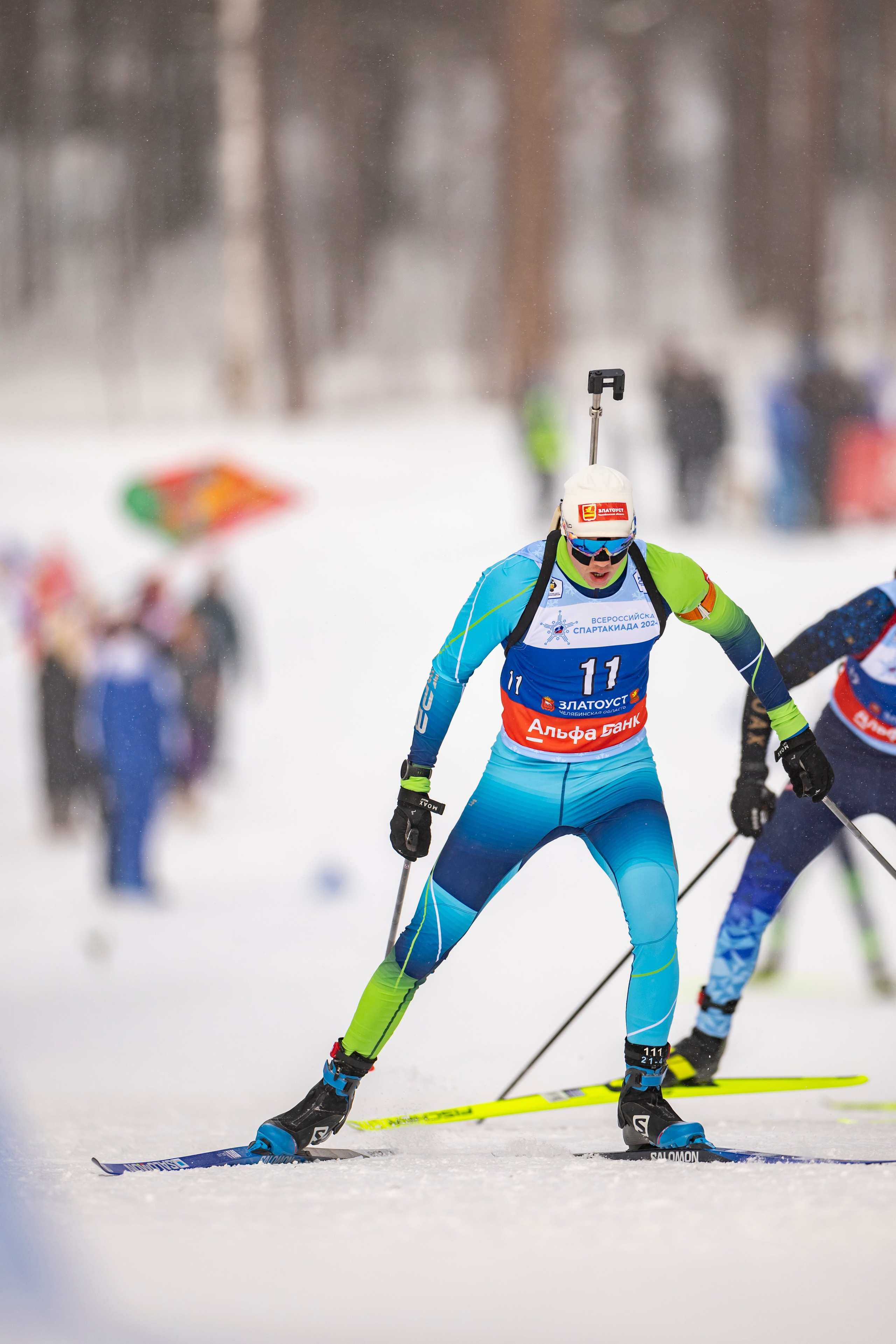 Всероссийская спартакиада по биатлону. Мужчины. Гонка преследования. Спортивный репортажный фотограф Казань Нафис Сиразетдинов