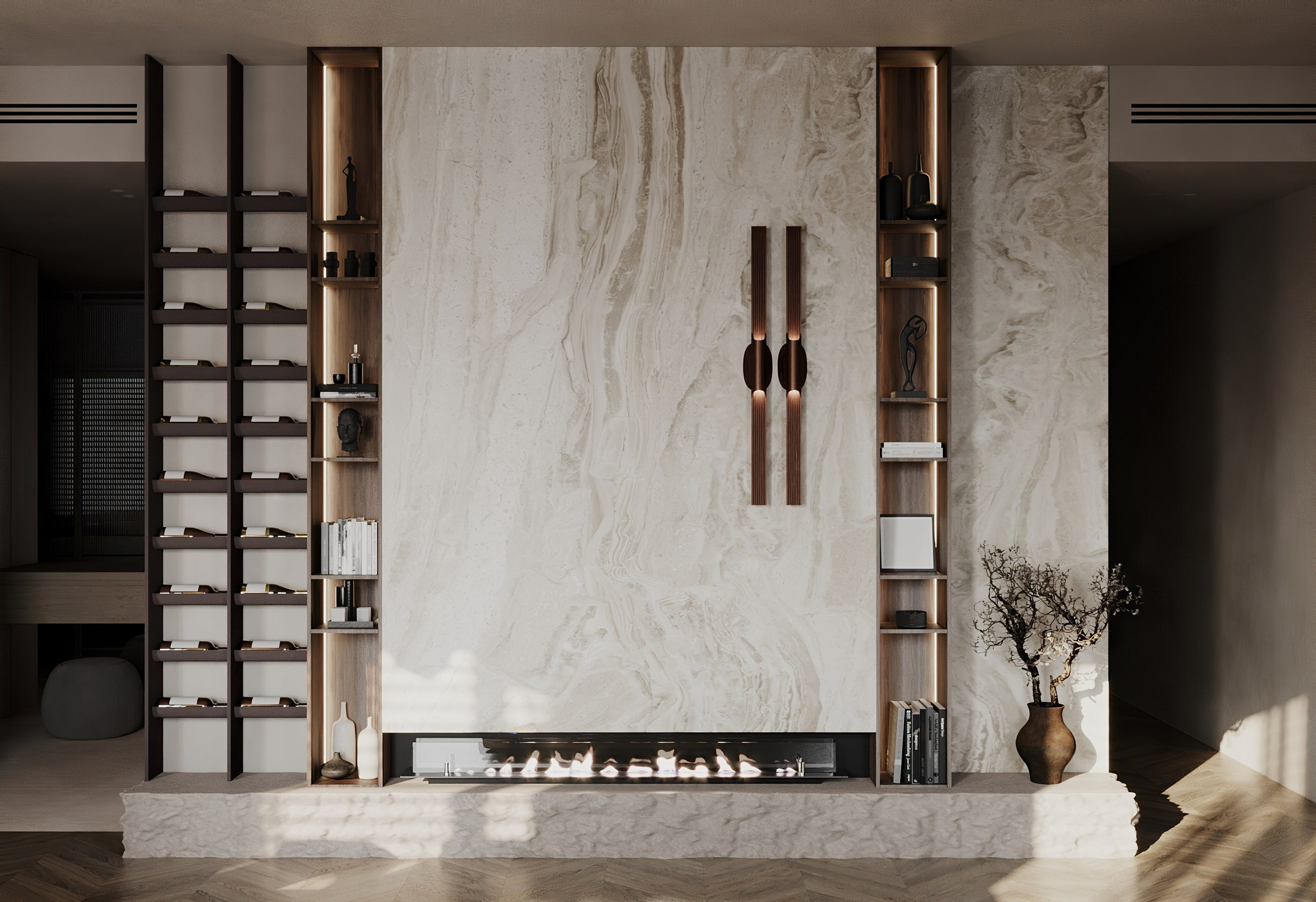 Кухня —гостиная ЖК Титул. Визуализатор Векшина Елена