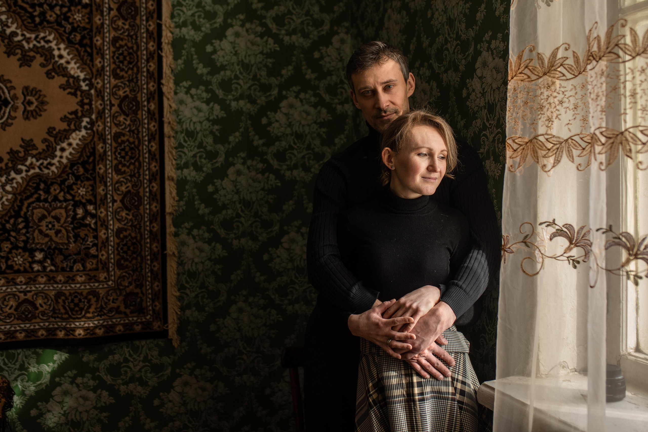 Съемка чудесной пары в стиле кино. Женский семейный фотограф Тула Москва Захарова Анна