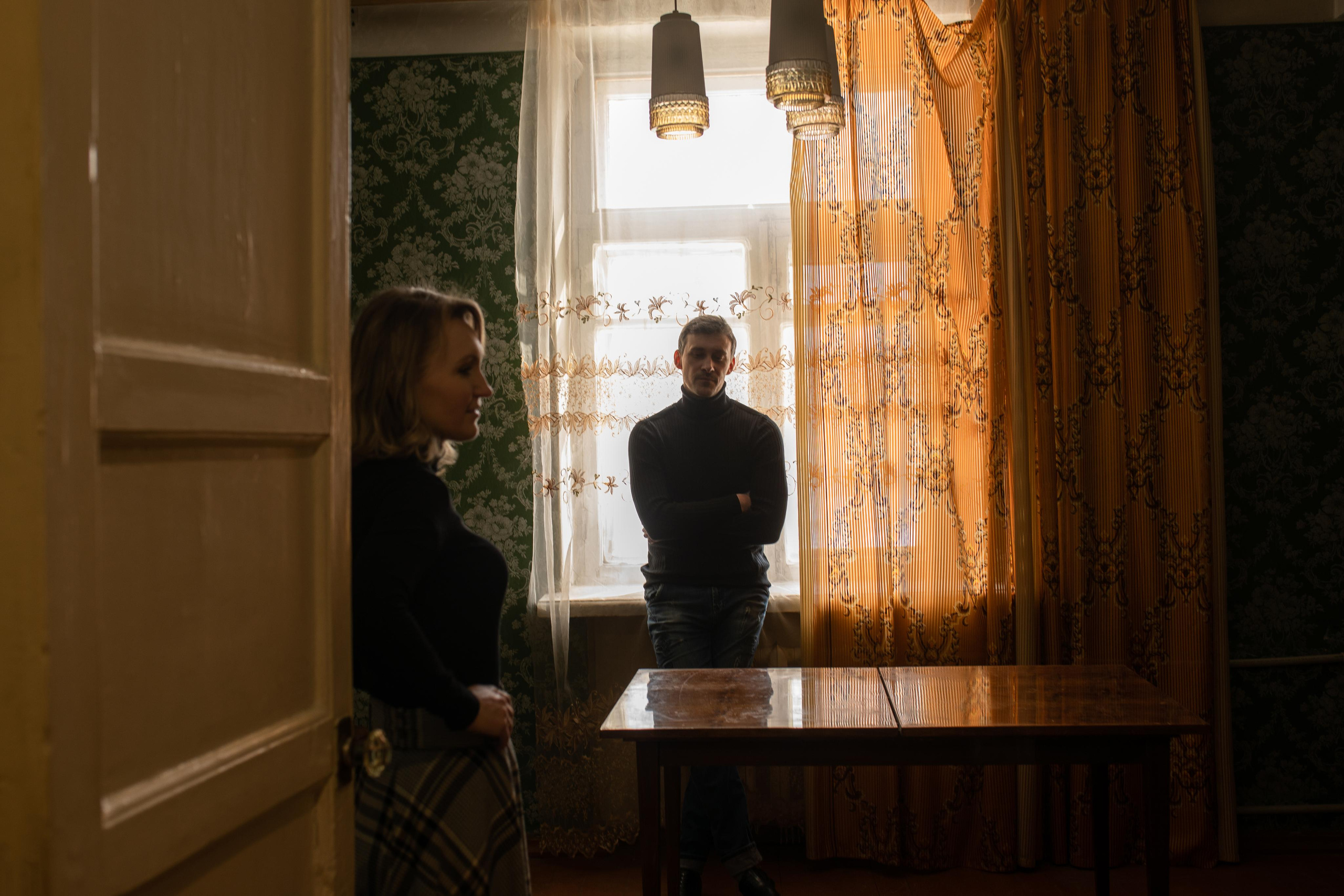 Съемка чудесной пары в стиле кино. Женский семейный фотограф Тула Москва Захарова Анна