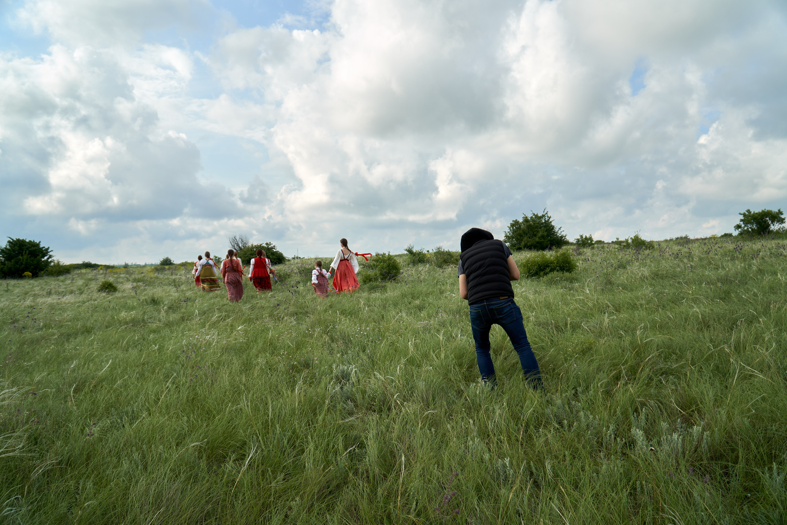 Съемка в волшебной степи. Видеооператор Андрей Сапенок