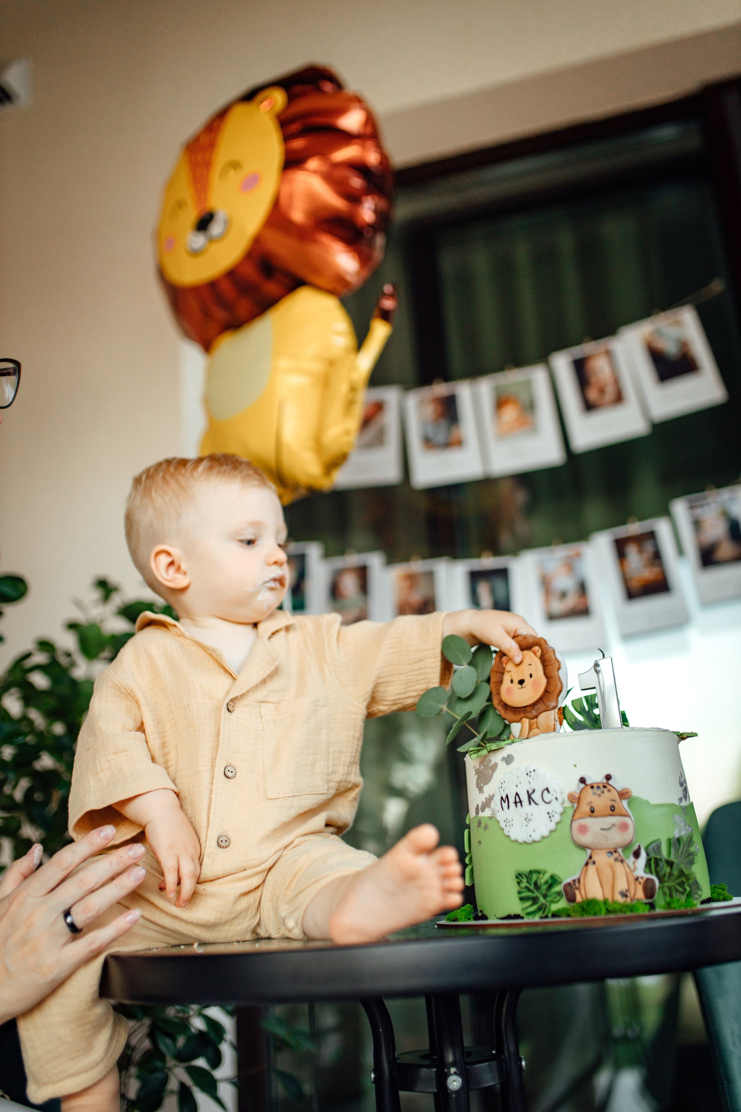 Максику 1 годик, отмечаем дома