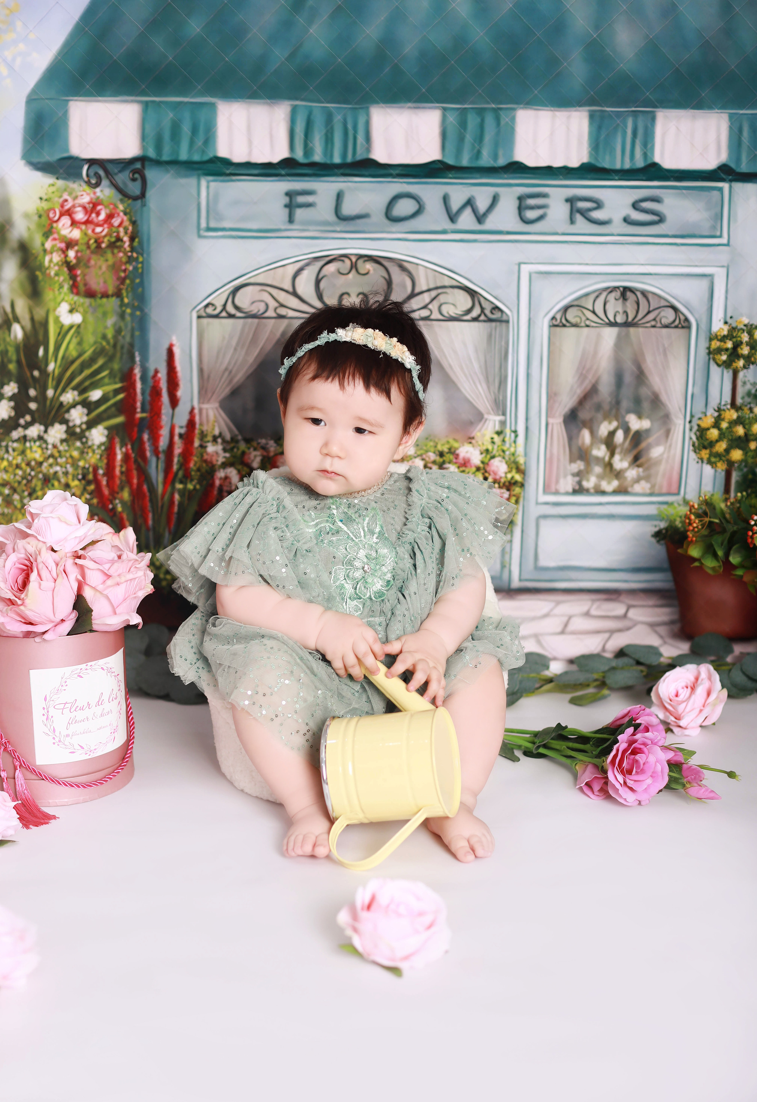 Девочки от 7 месяцев. Фотограф беременности, новорожденных и детей до года в Астане