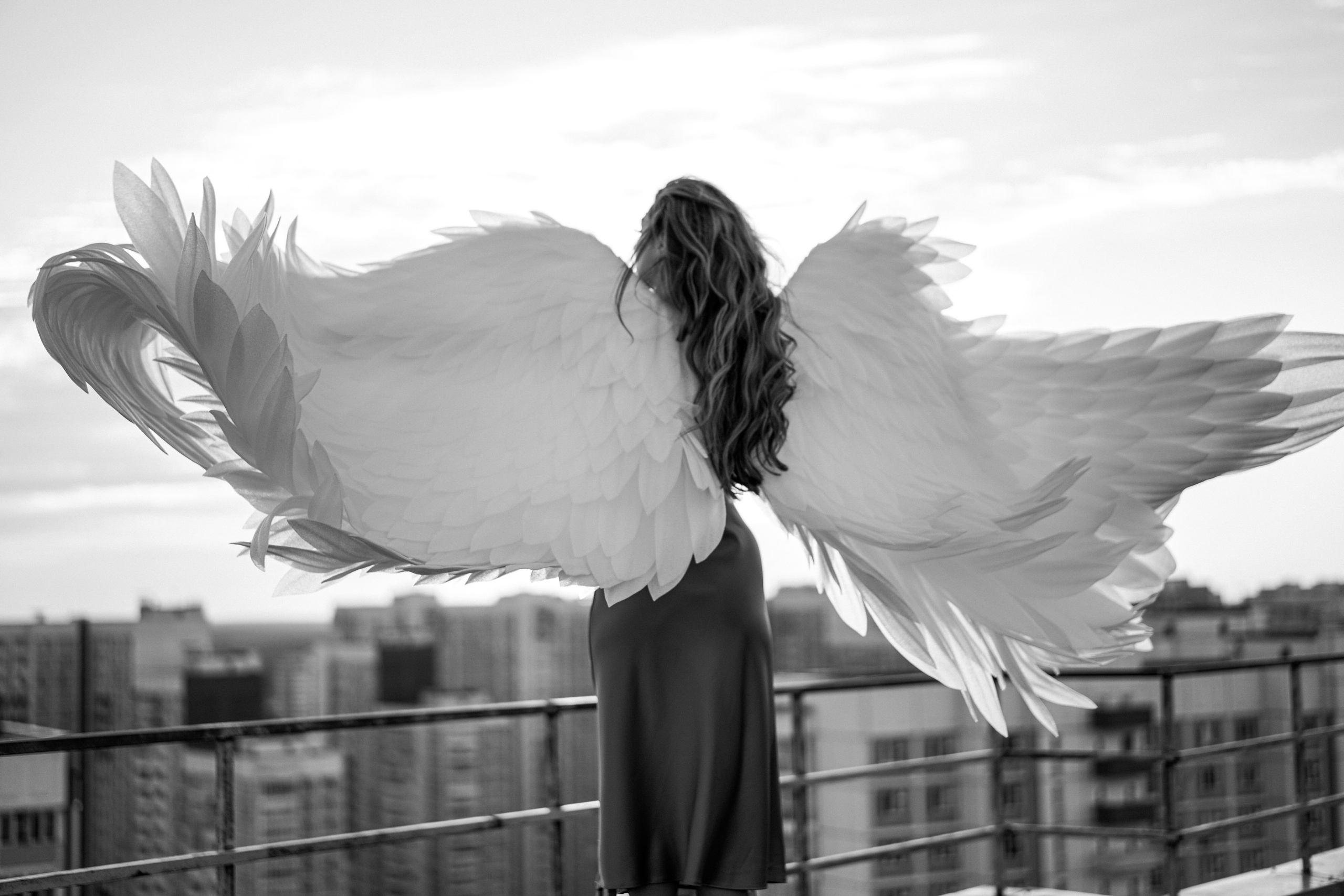 Алина. Ангел на крыше. Портретный фотограф Алёна Счетчикова