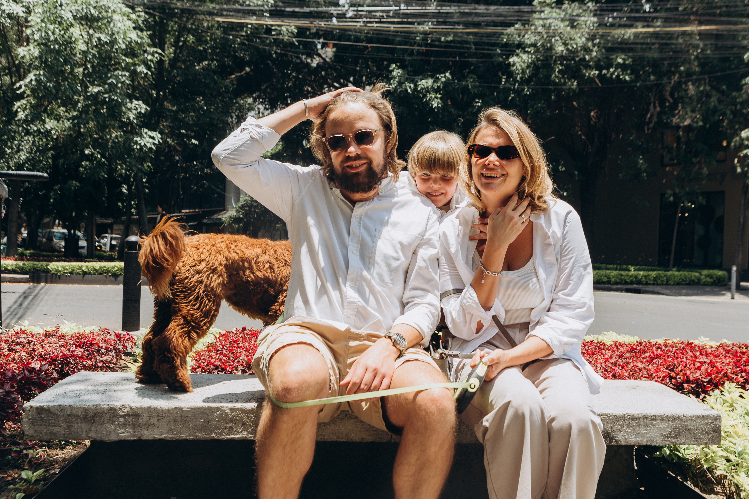 Марина, Илья, Федор и Бабл. Ирина Крохалева. Семейный фотограф в Екатеринбурге