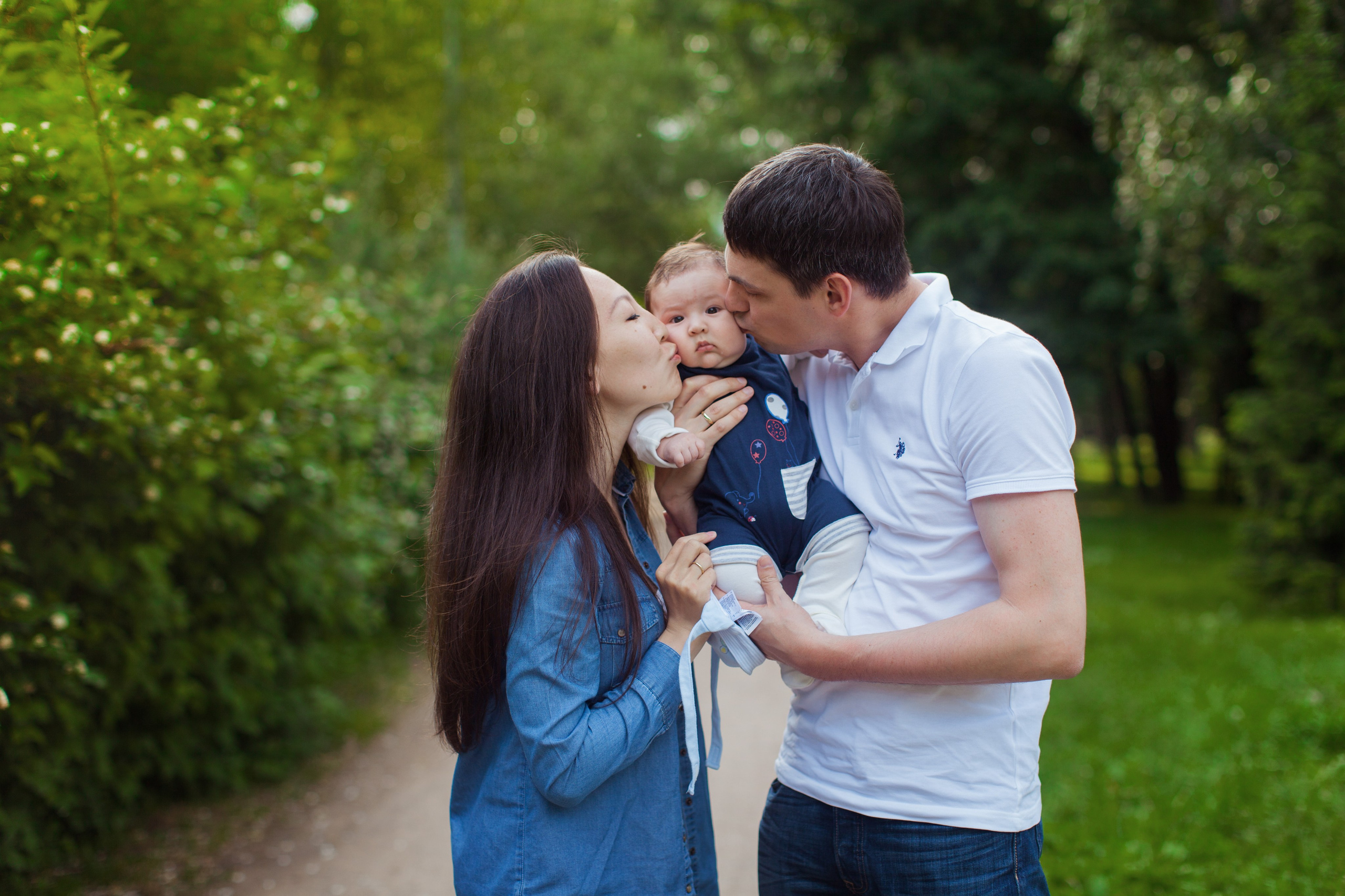 Элина, Максим и Родион. Фотограф на Крещение, семейный фотограф в Москве