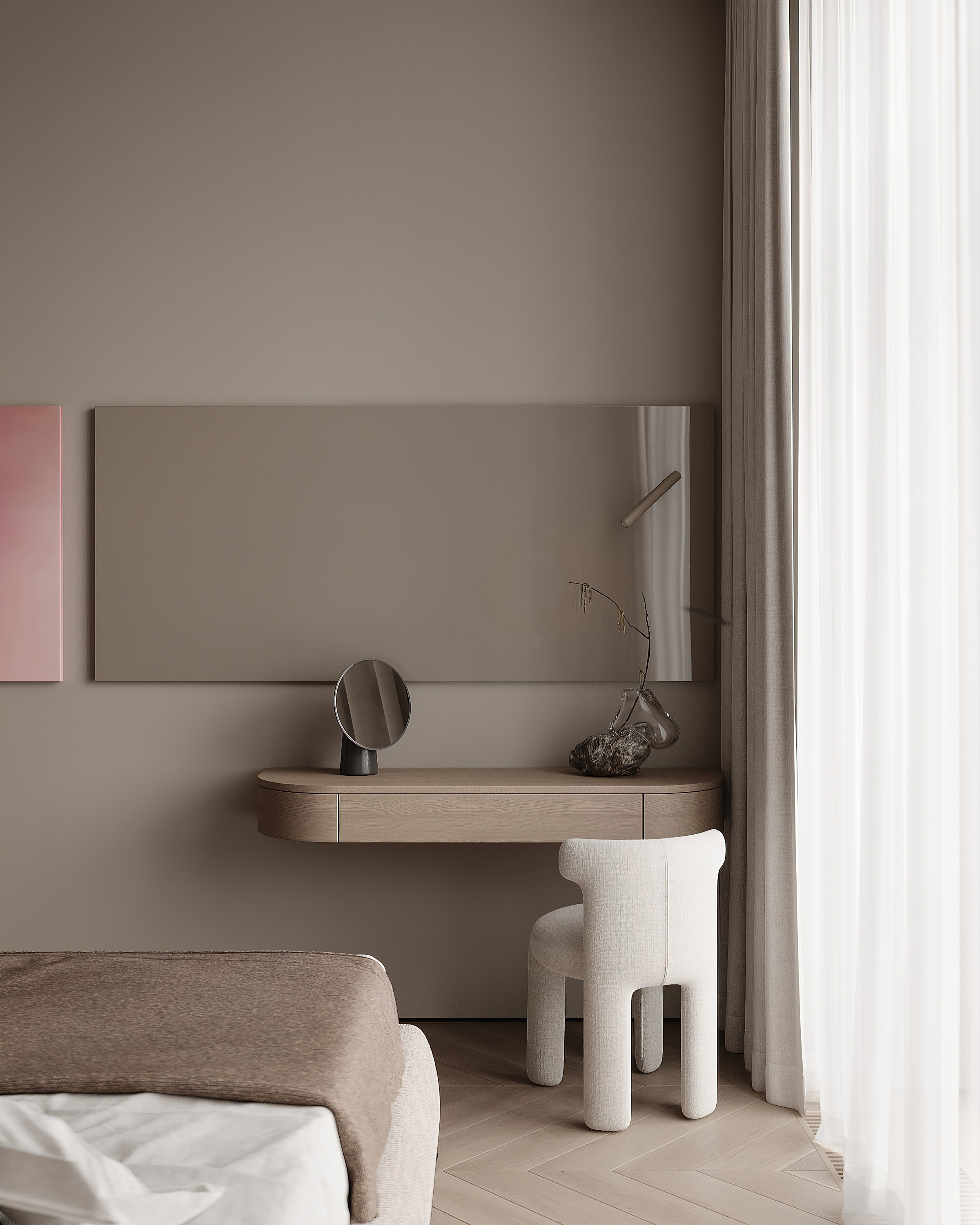 Мастер-спальня/ Дизайнер: LINES DESIGN. Студия интерьерной визуализации tmshkn.vis