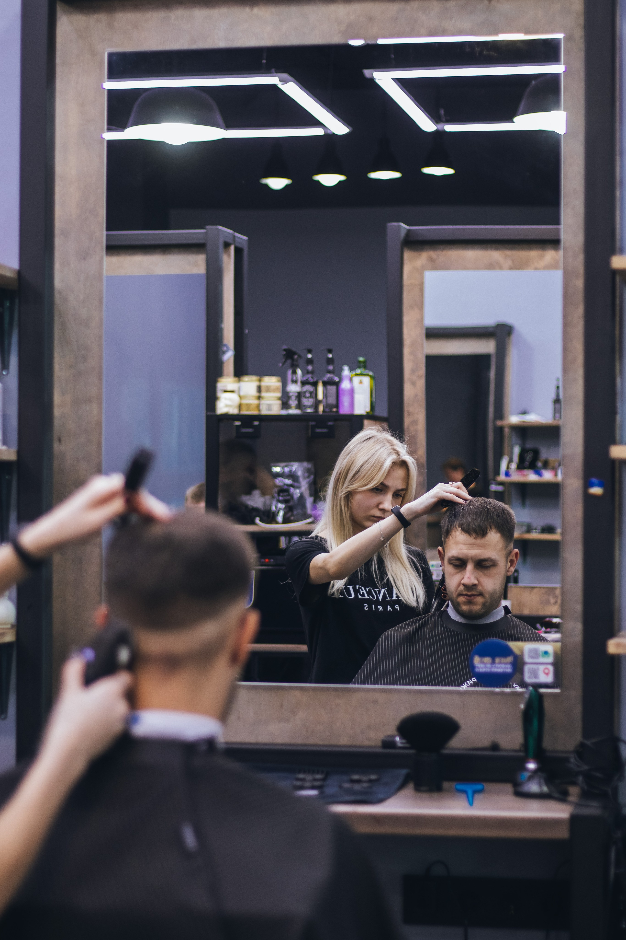 Barbershop Dad. Content shooting. KRIS KRUPINNIKOVA