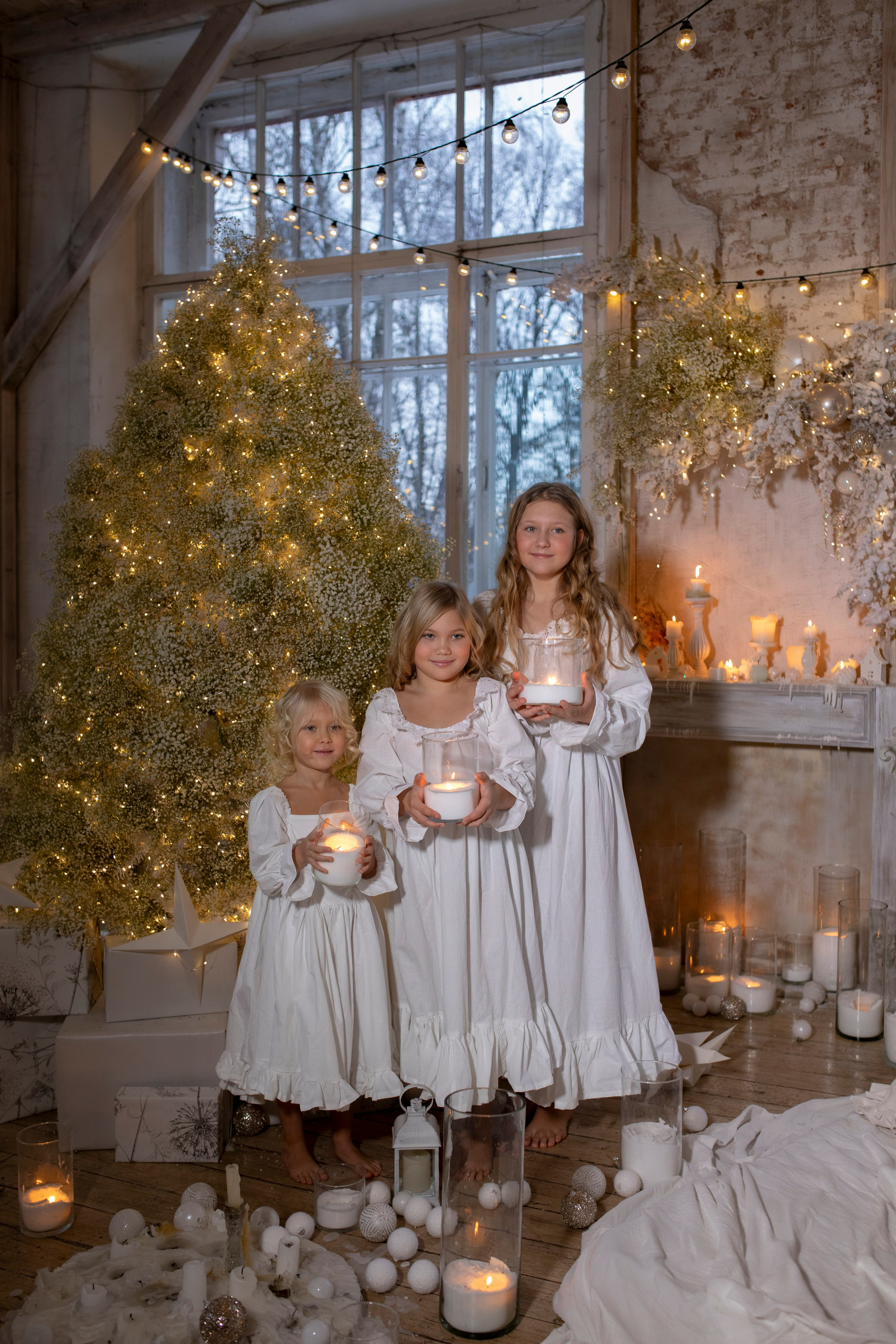 Новогодняя фотосессия Анны с детьми. Арт- фотограф Москва