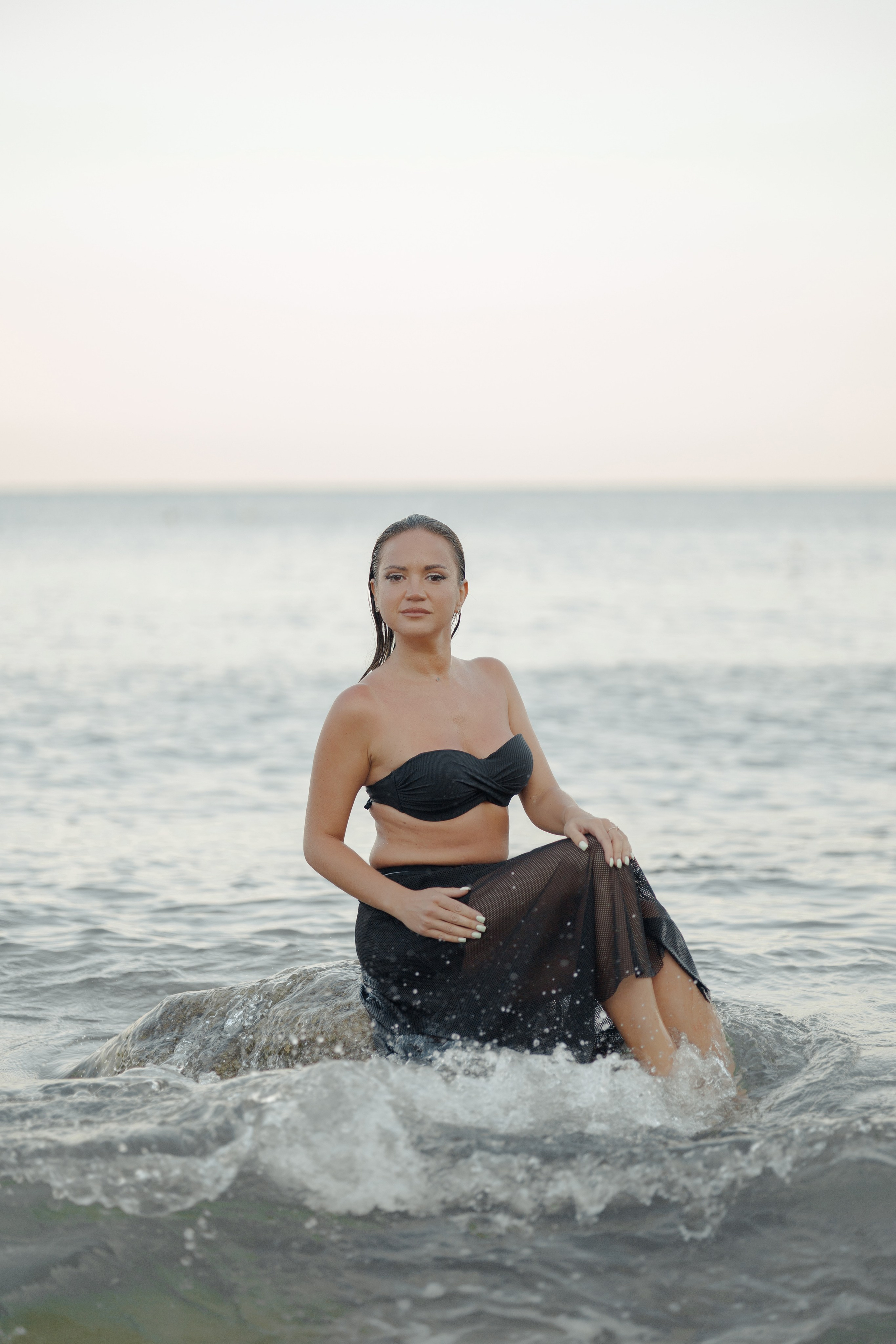 Рассвет на берегу моря. Семейный и портретный фотограф в Геленджике Любовь Бодрова