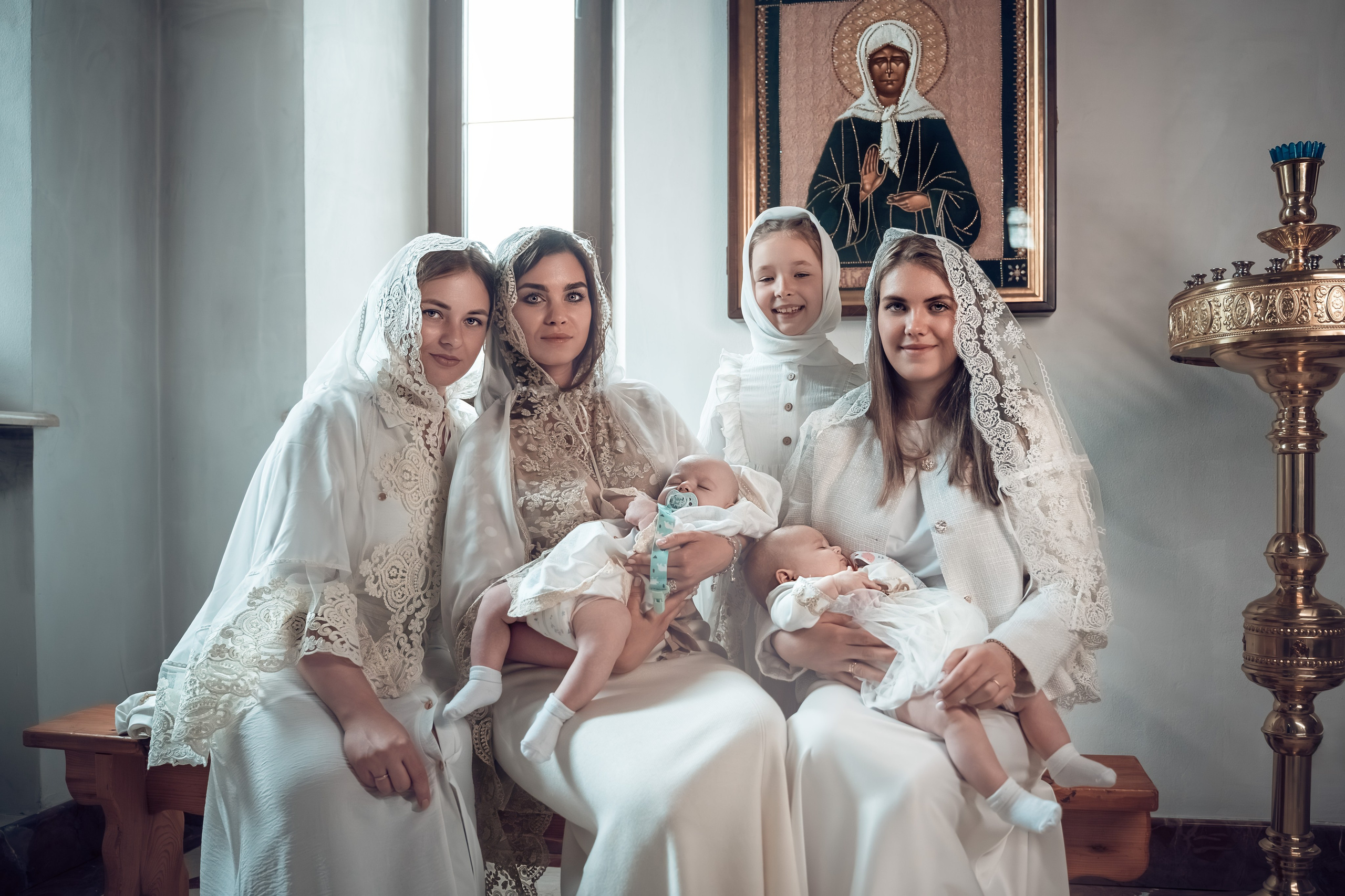 Крещение Александра и Варвары