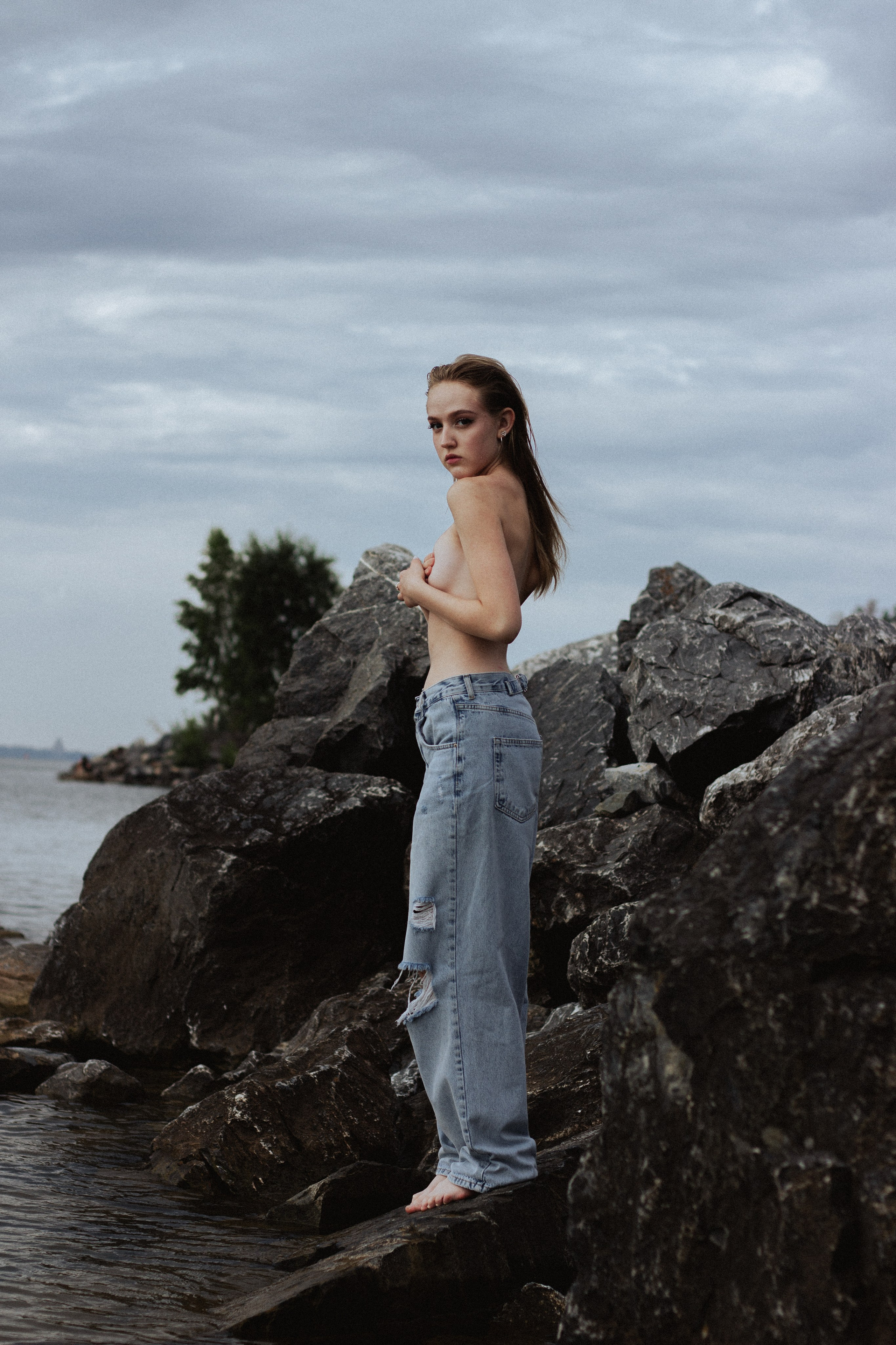 Пляж на камнях. Фотограф Новосибирск