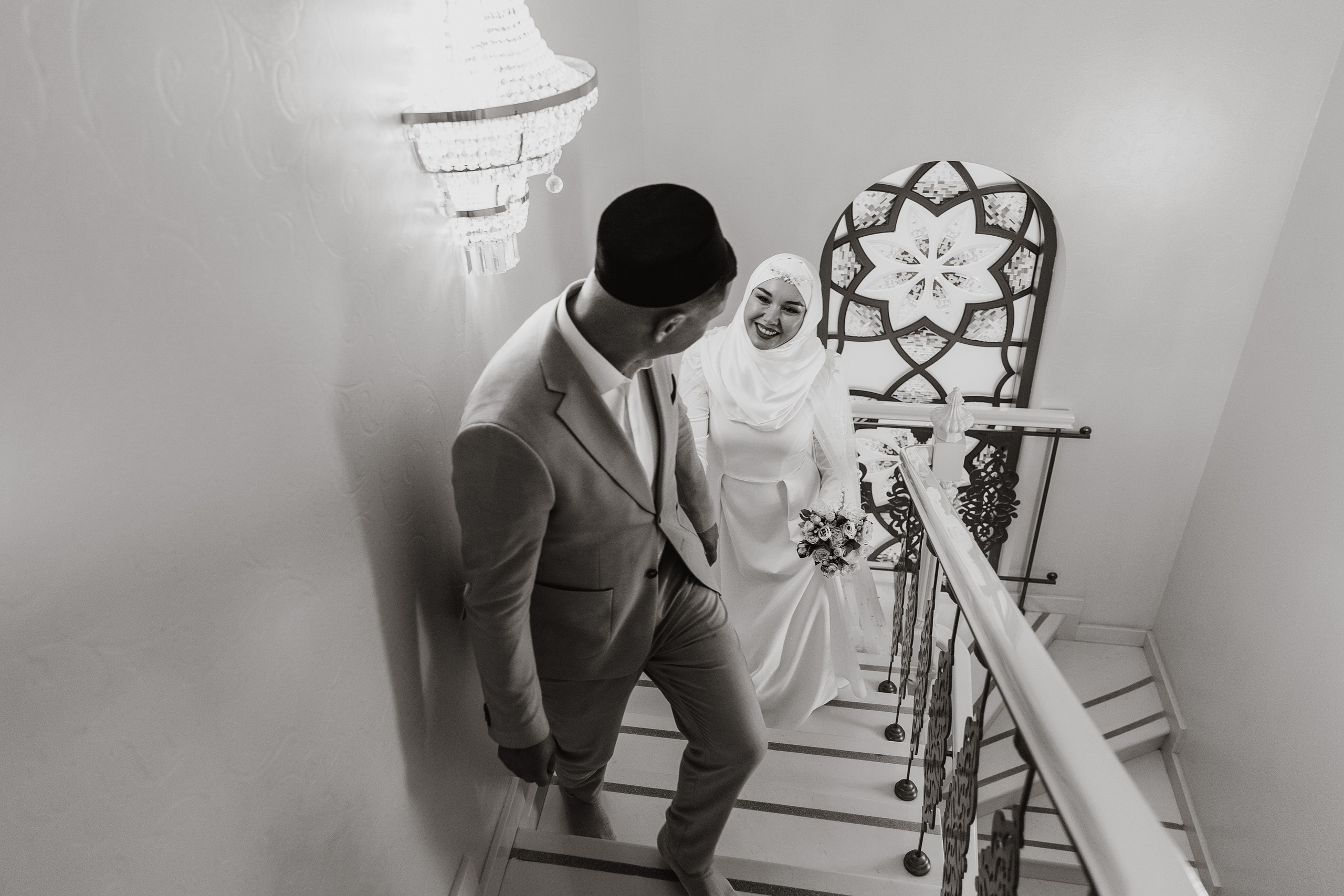 никах в мечети Ирек, фотосессия в мечети Ирек, фотограф на никах в Казани Ranas4you, образ невесты на никах, завязывание платка Казань, платье на никах Казань