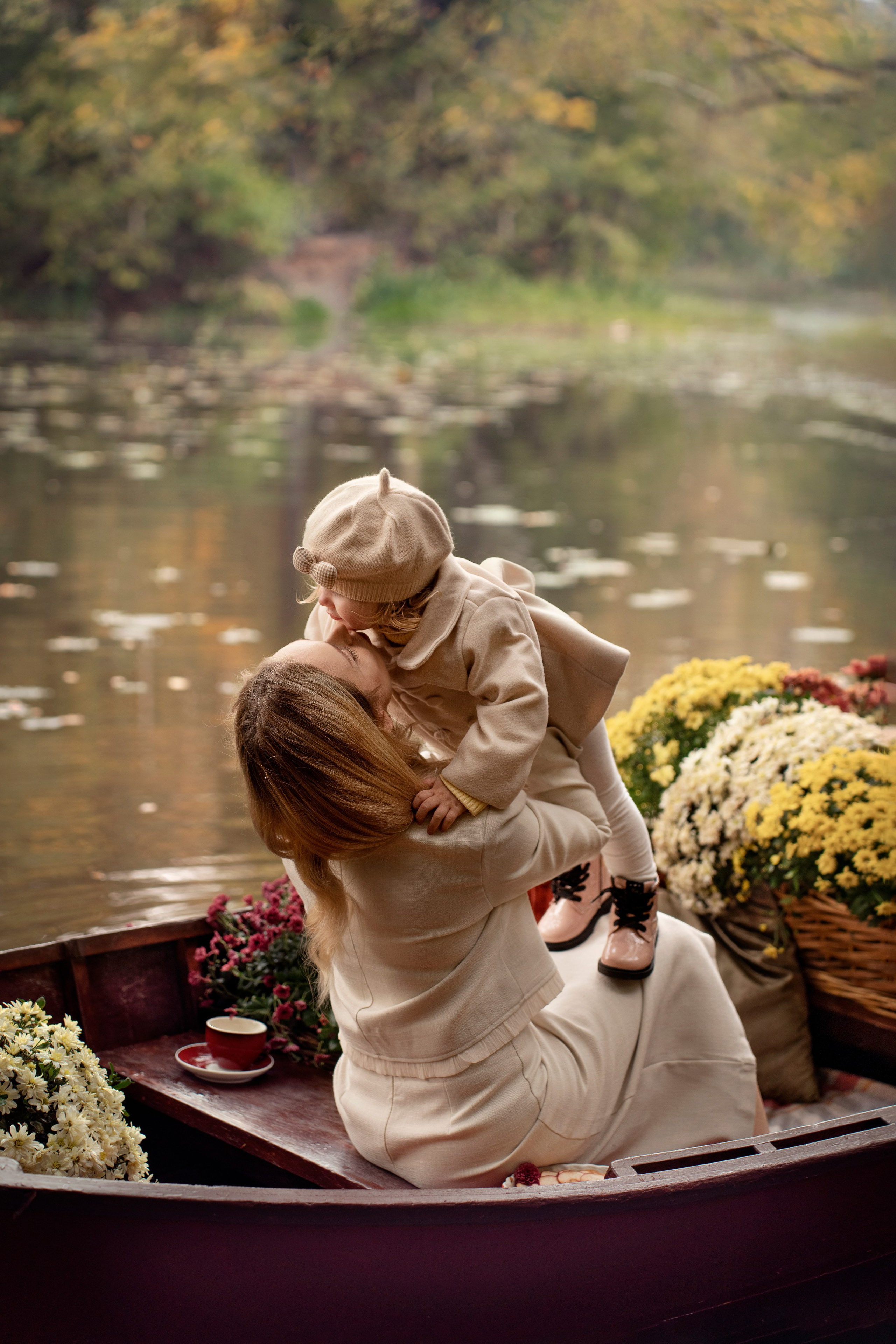 Осенняя съемка мамы с малышкой в Сабурово. Фотограф Ольга Чувалдина Москва