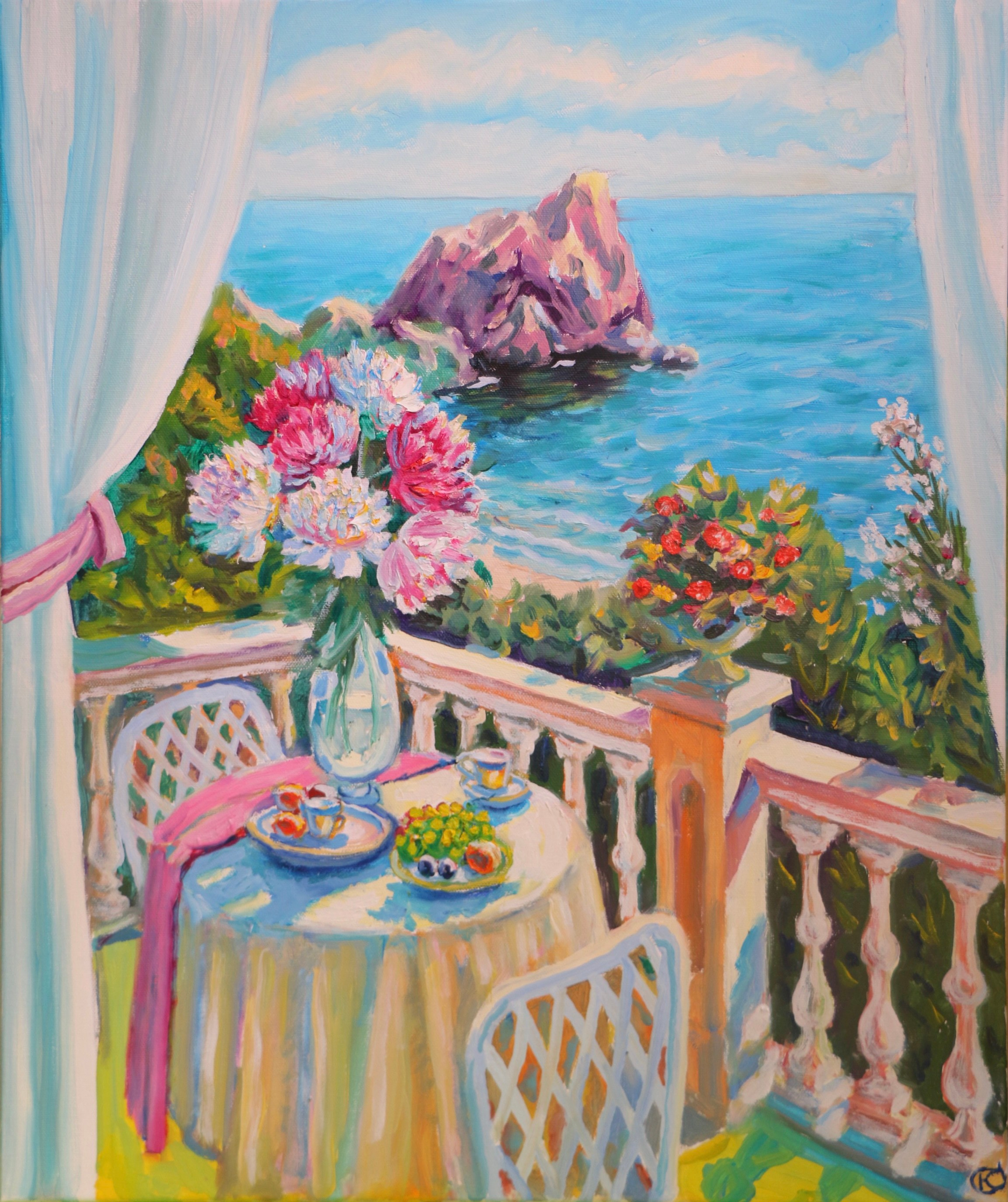 Крымский пейзаж. Продажа картин маслом на холсте в г. Ялта