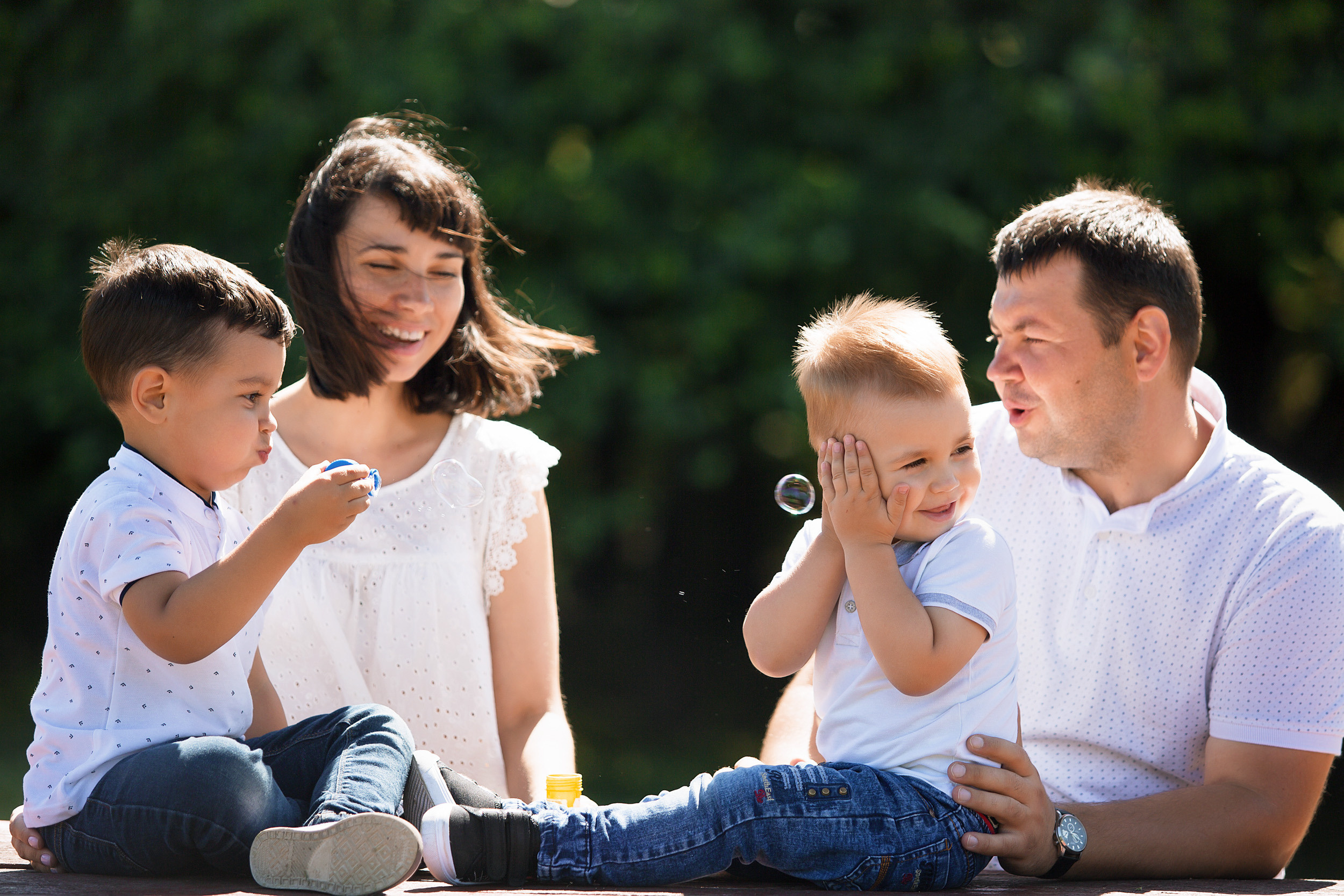 Тёма, Юра, Дарья и Женя. Фотограф новорожденных Оксана Полевская