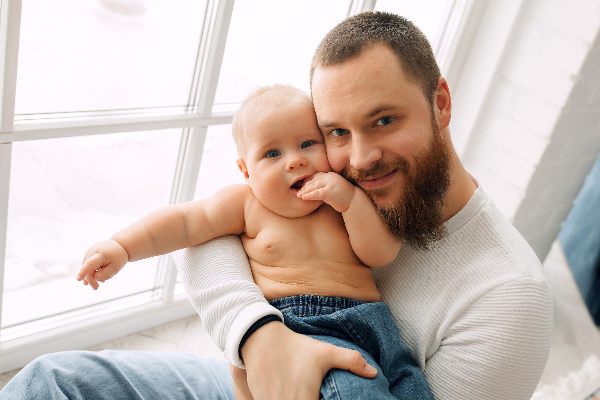 Мишка, Татьяна и Денис. Фотограф новорожденных Оксана Полевская