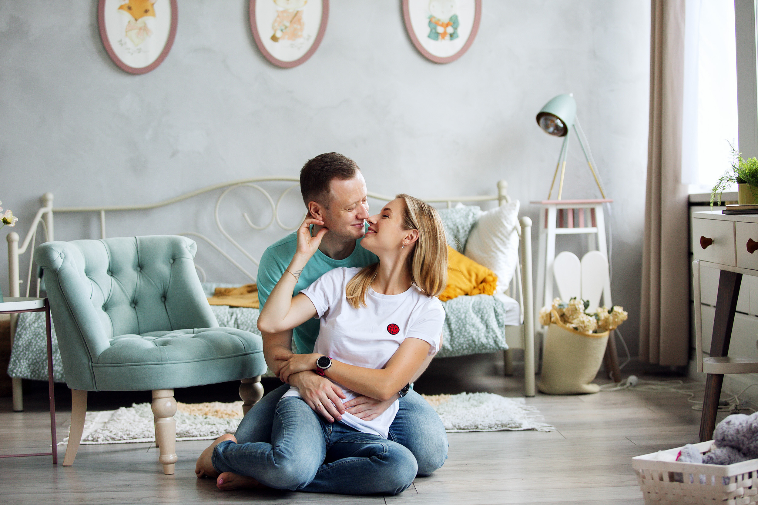 Варя, Полина, Сергей. Фотограф новорожденных Оксана Полевская