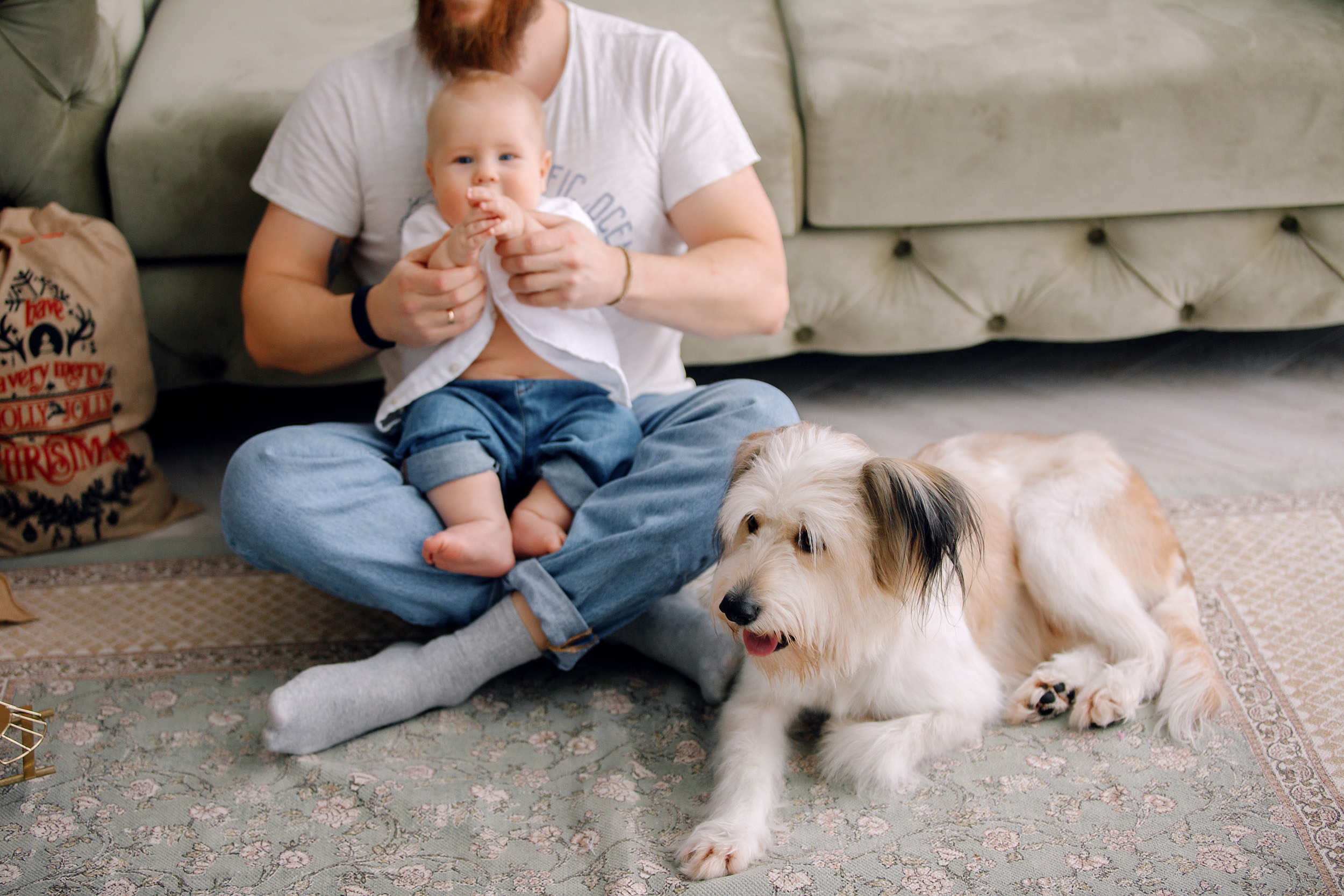 Мишка, Татьяна и Денис. Фотограф новорожденных Оксана Полевская