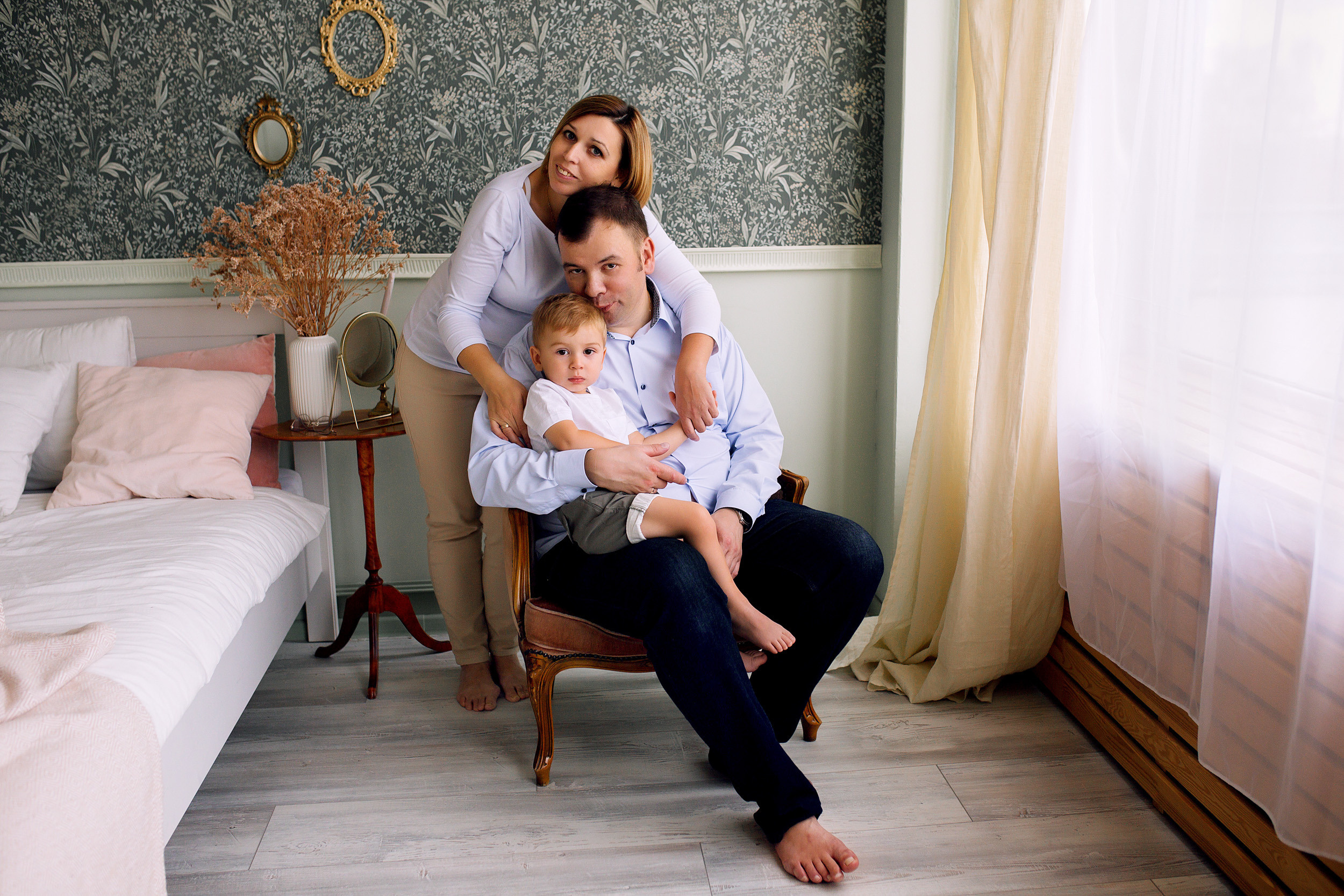 Димка, Жанна, Игорь. Фотограф новорожденных Оксана Полевская