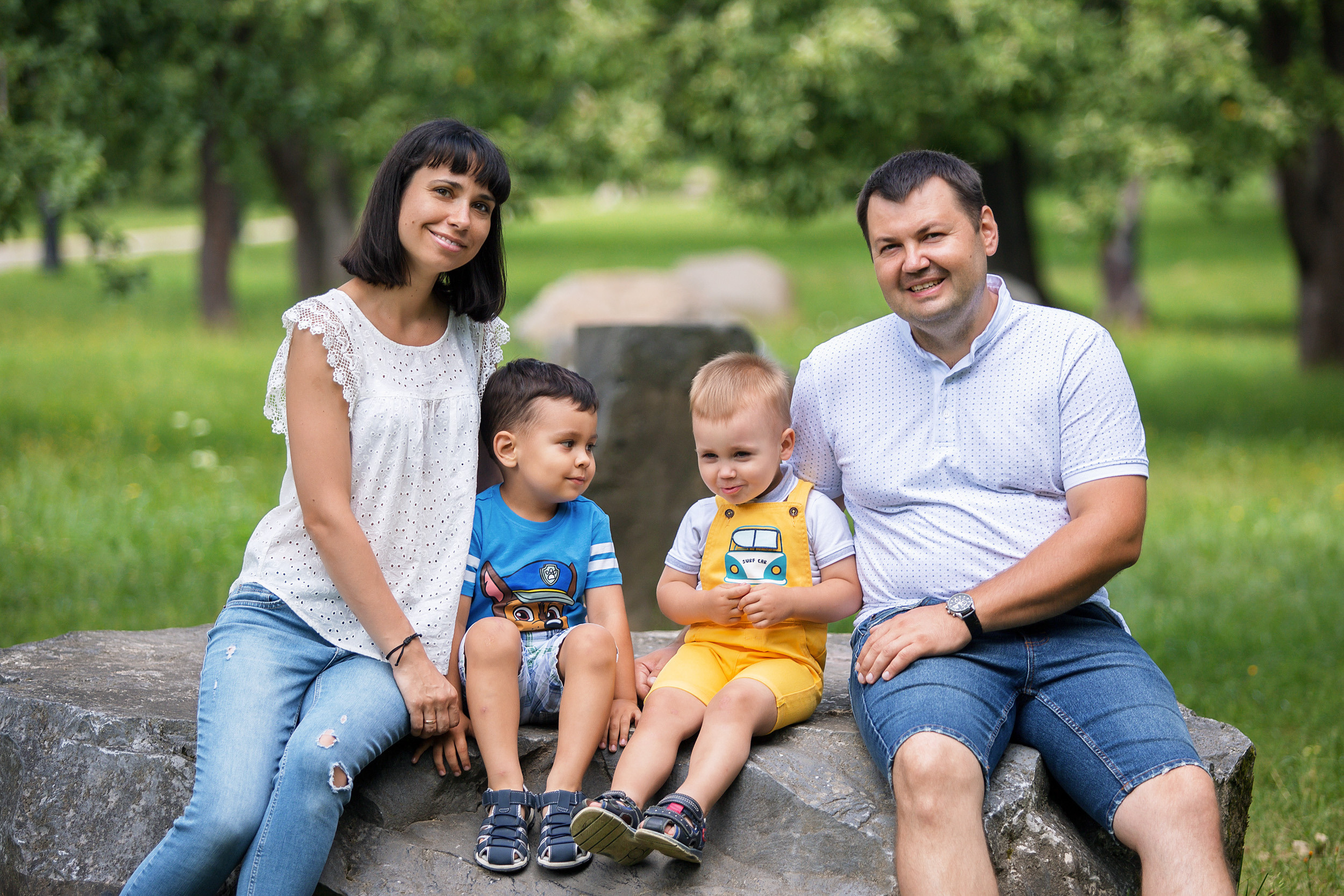 Тёма, Юра, Дарья и Женя. Фотограф новорожденных Оксана Полевская