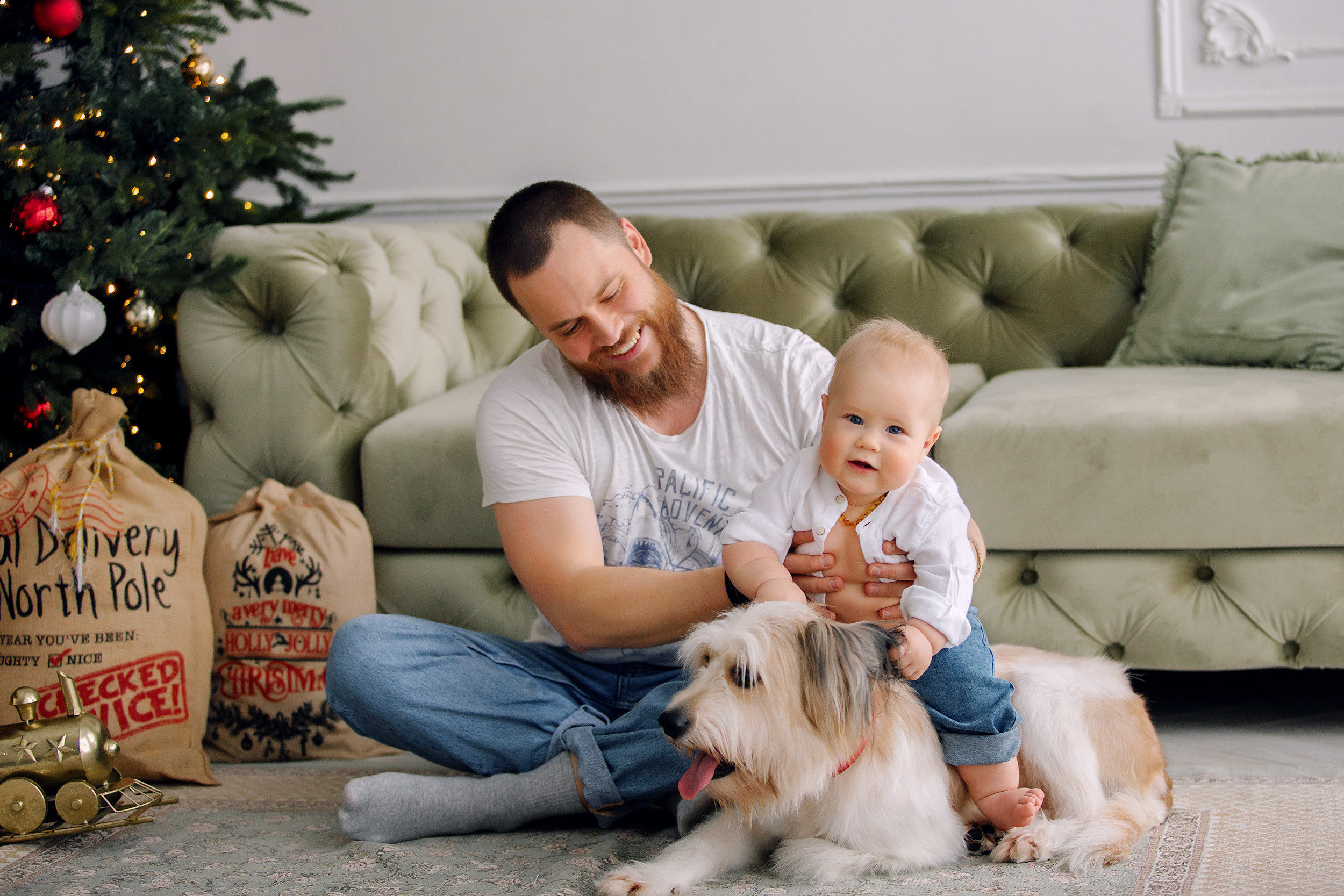 Мишка, Татьяна и Денис. Фотограф новорожденных Оксана Полевская