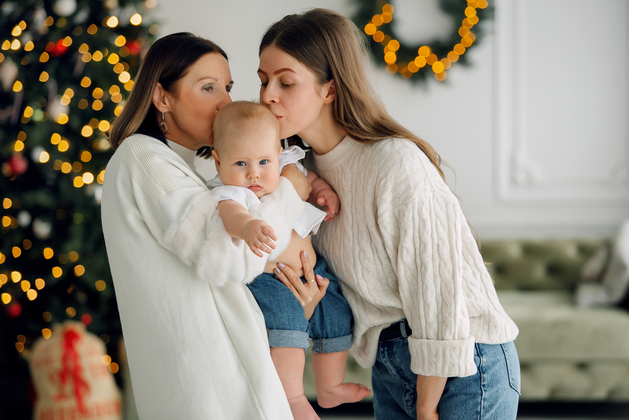 Мишка, Татьяна и Денис. Фотограф новорожденных Оксана Полевская