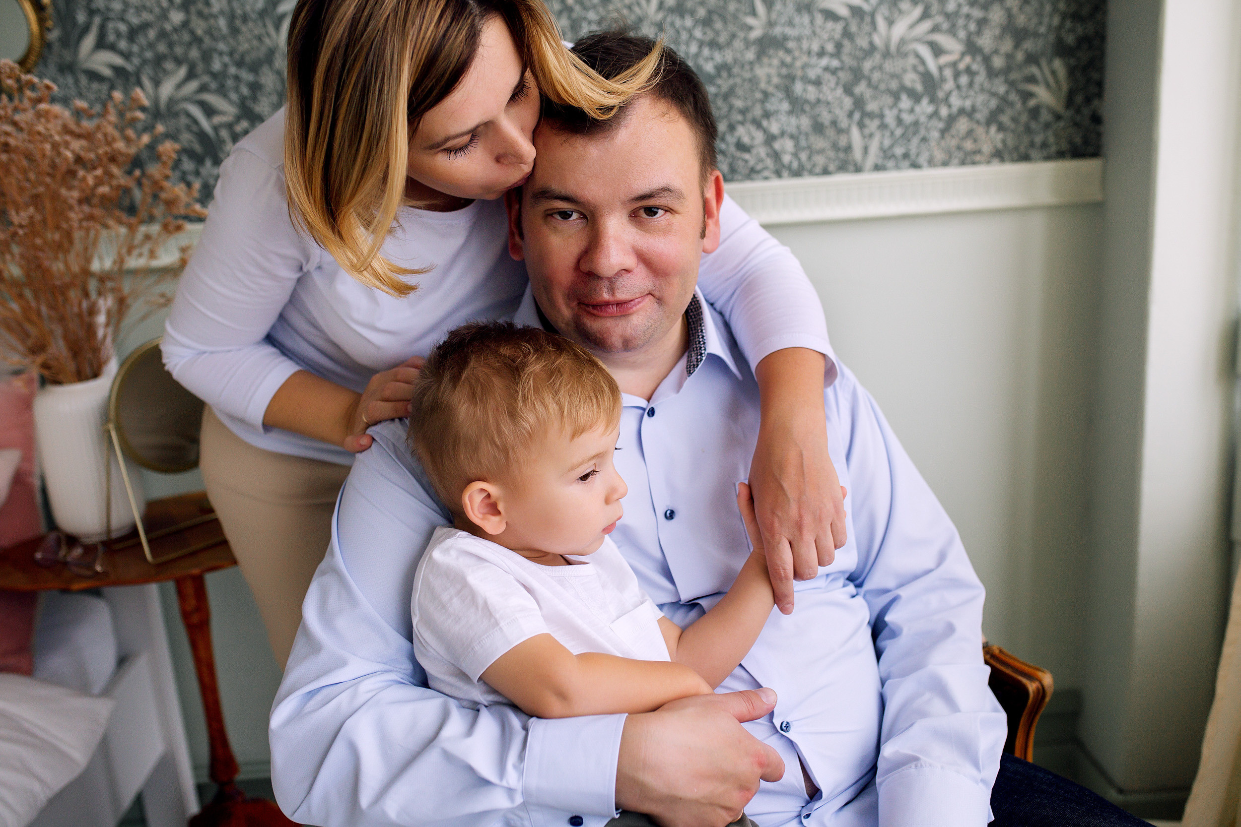 Димка, Жанна, Игорь. Фотограф новорожденных Оксана Полевская