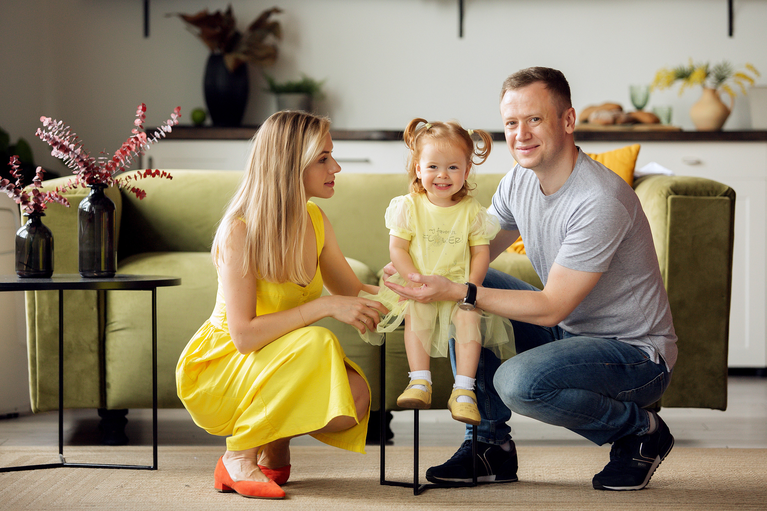 Варя, Полина, Сергей. Фотограф новорожденных Оксана Полевская
