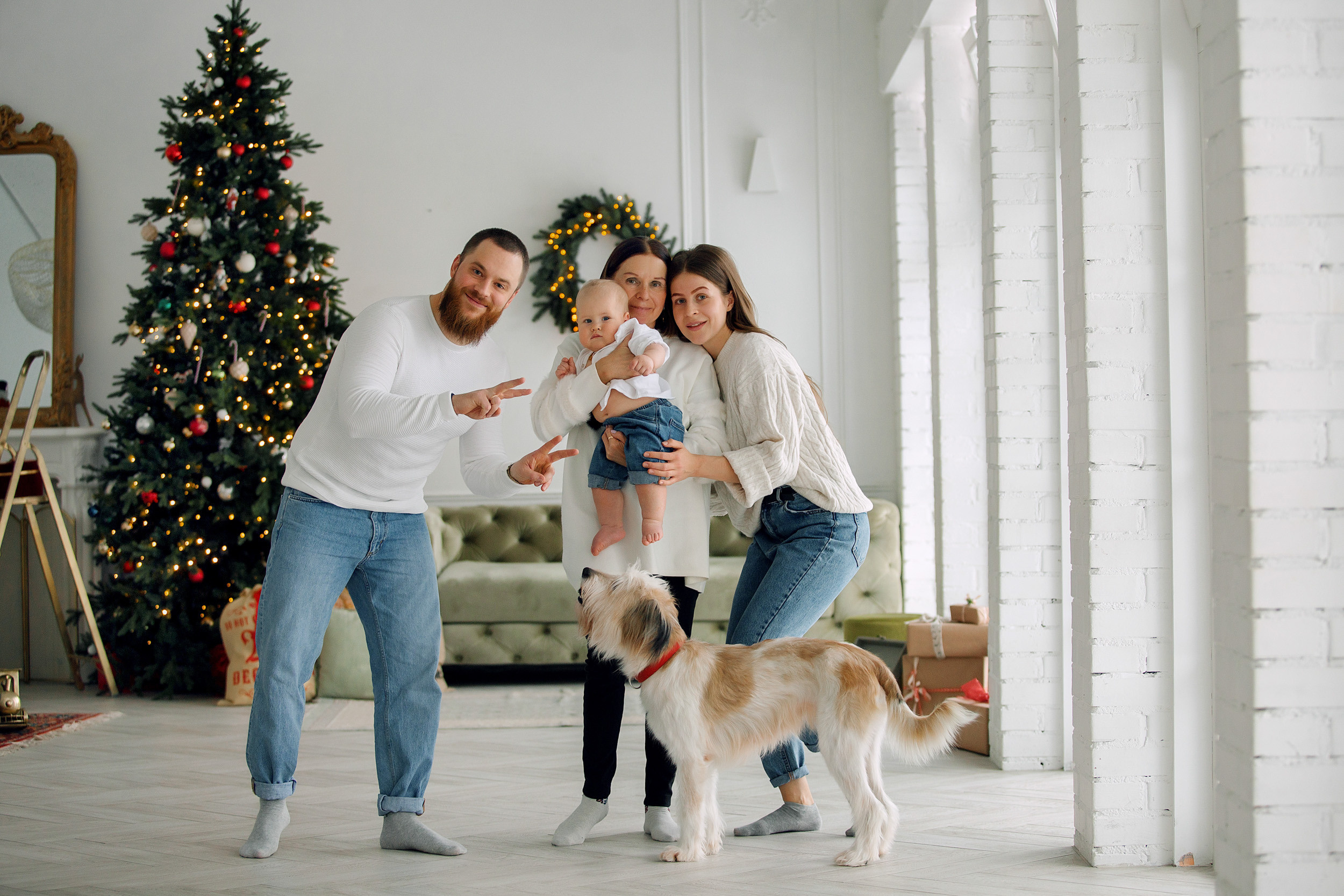 Мишка, Татьяна и Денис. Фотограф новорожденных Оксана Полевская