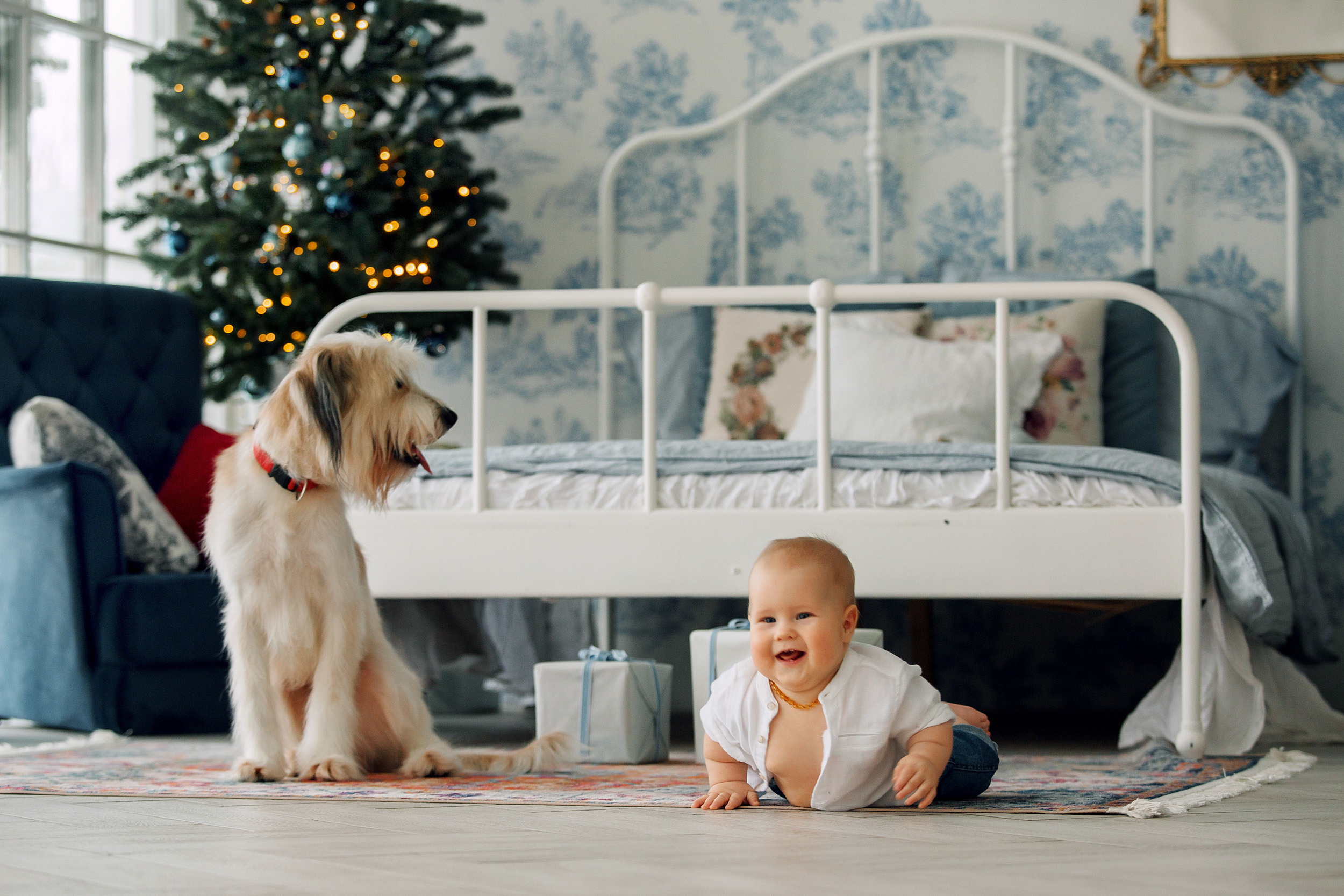 Мишка, Татьяна и Денис. Фотограф новорожденных Оксана Полевская